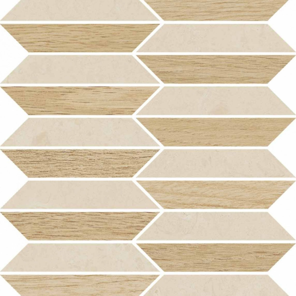 Céramique V Stone Mosaico Lozenge Beige de Versace Ceramics