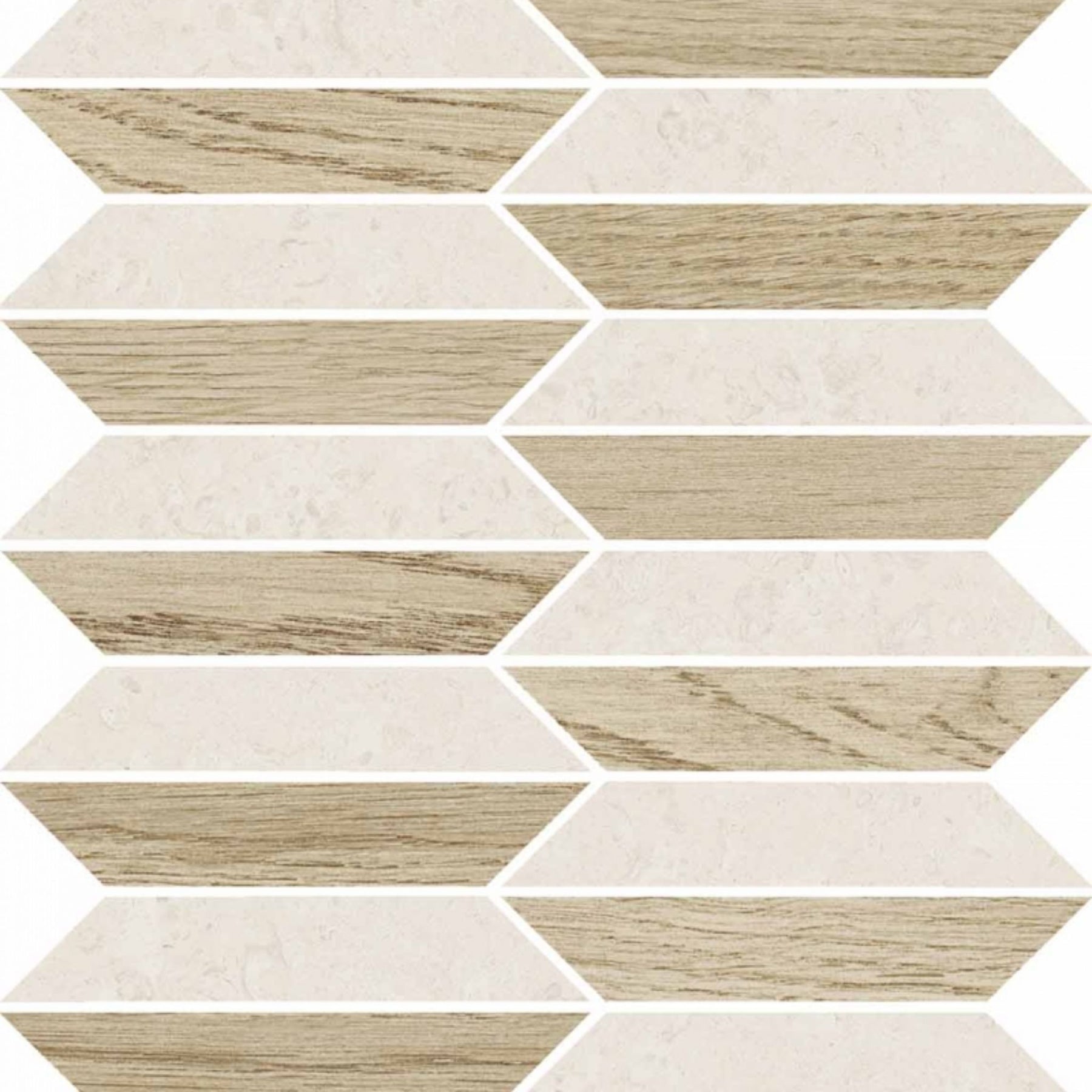 Céramique V Stone Mosaico Lozenge White de Versace Ceramics