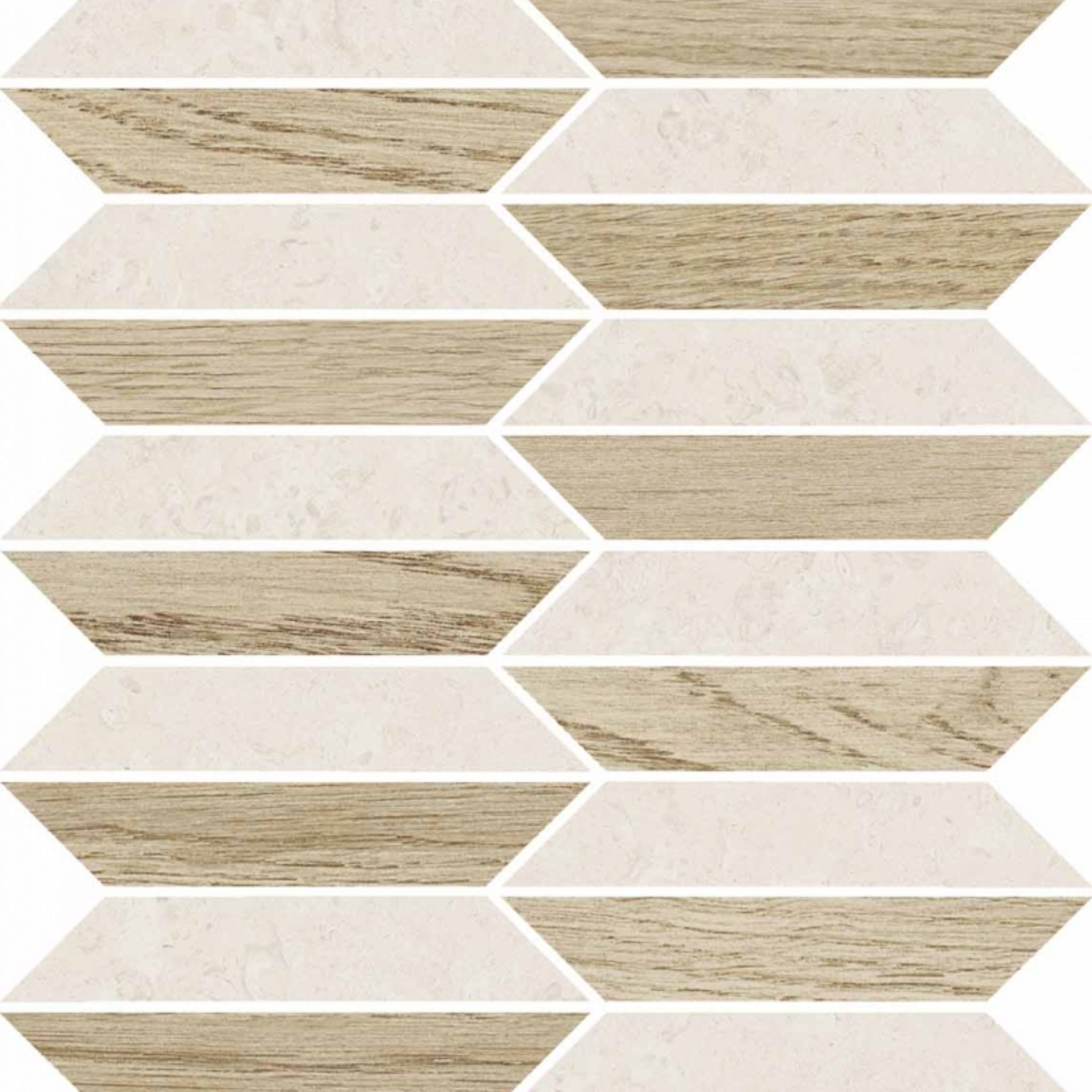 Céramique V Stone Mosaico Lozenge White de Versace Ceramics