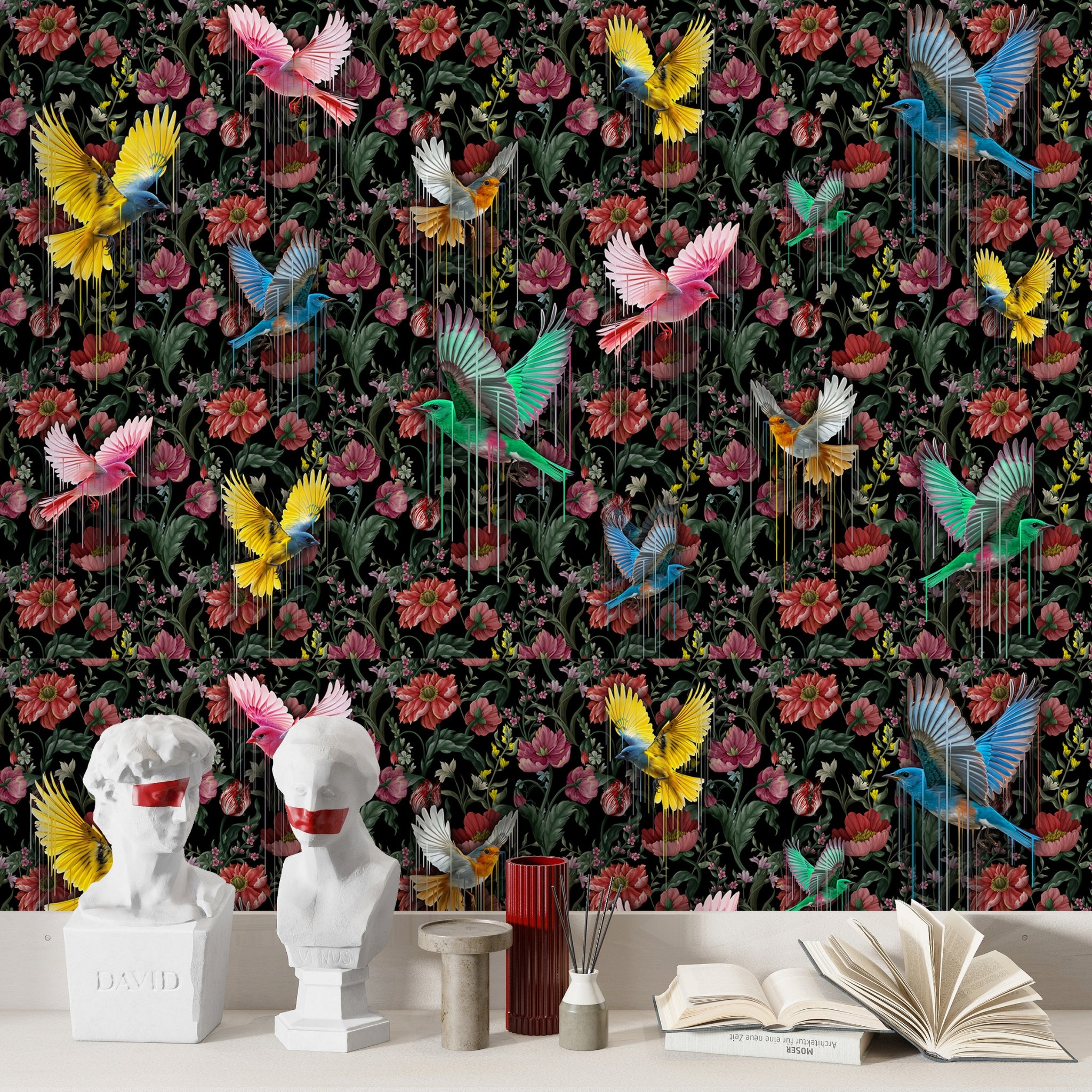 Papier peint Aquarelle Sauvage de Nomad Design