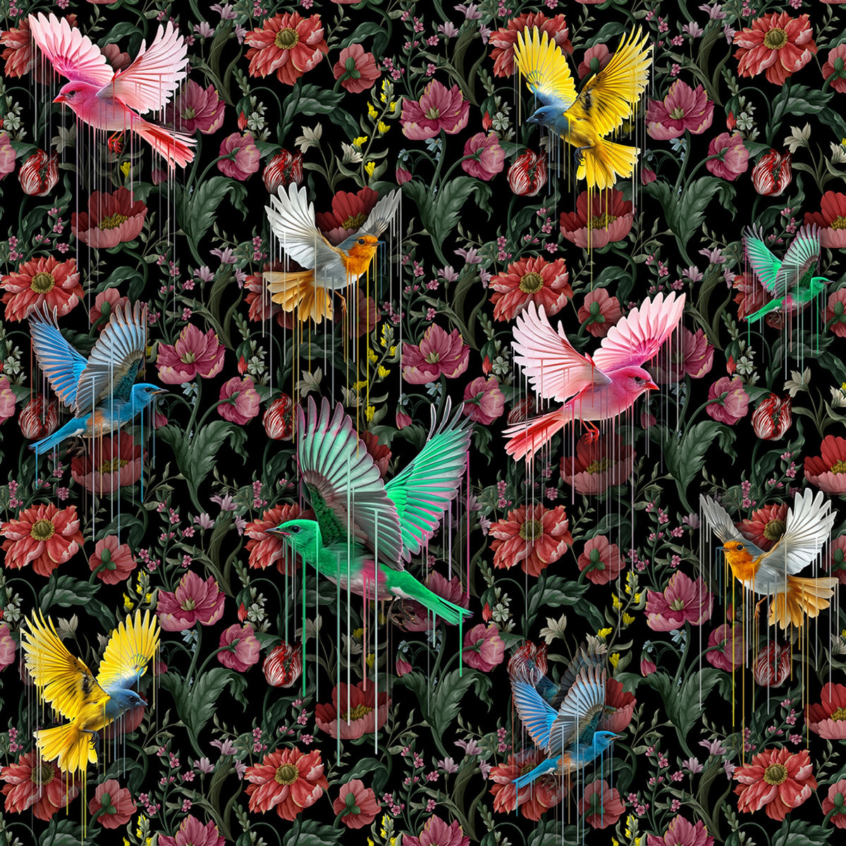 Papier peint Aquarelle Sauvage de Nomad Design