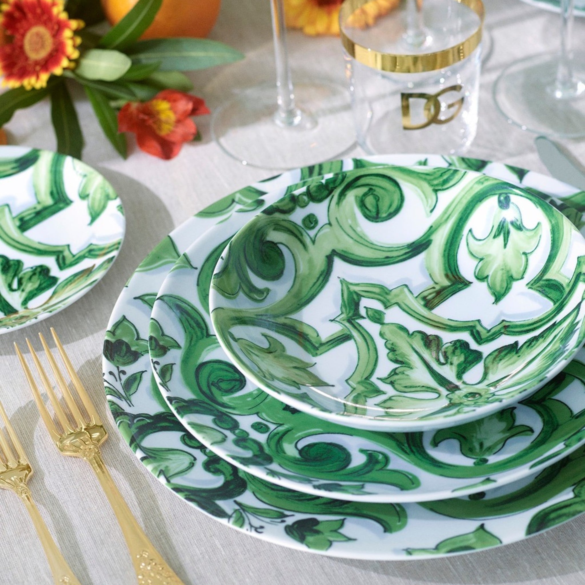 Set de 2 assiettes plates de Dolce & Gabbana Casa