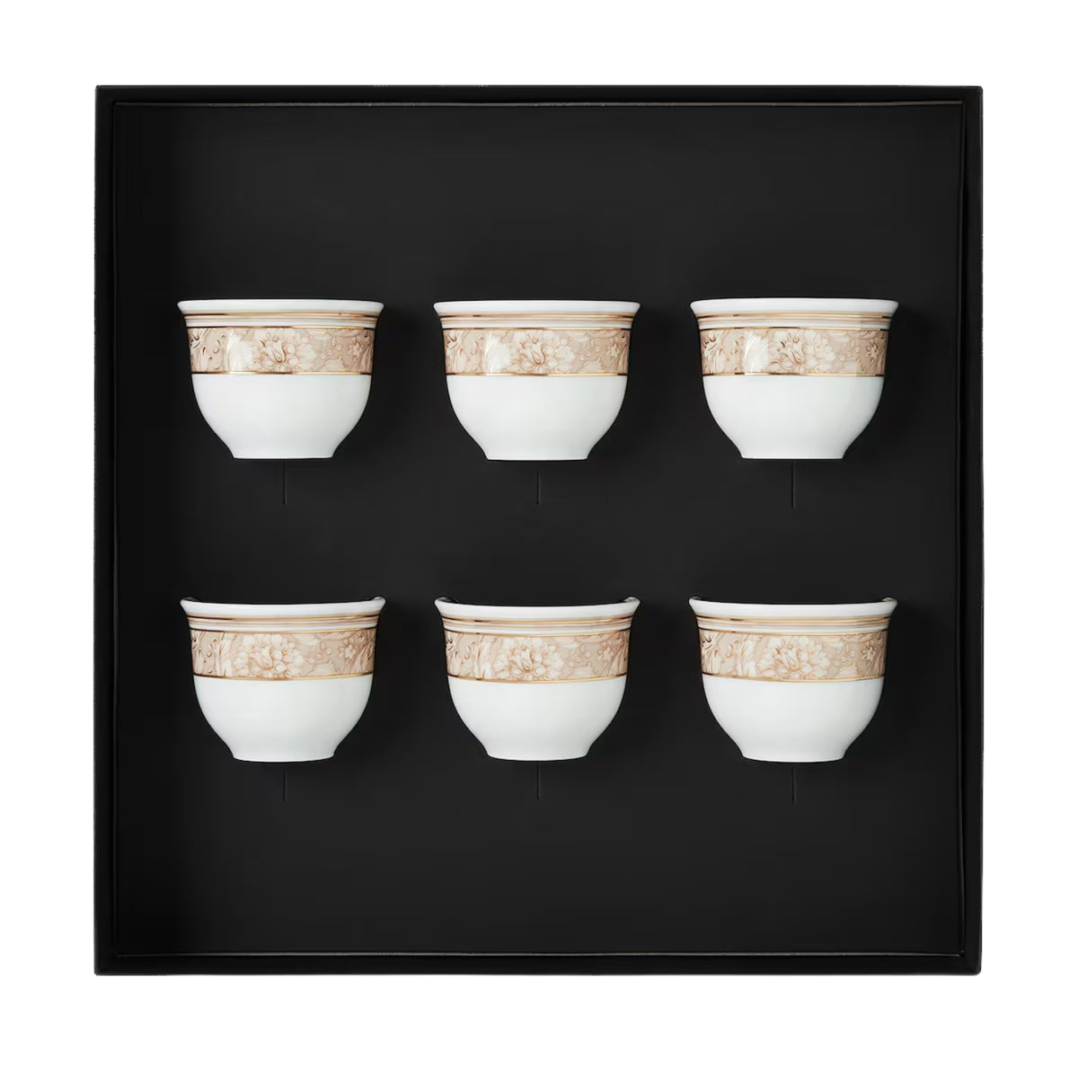 Set de 6 tasses à espresso Barocco beige de Versace Home