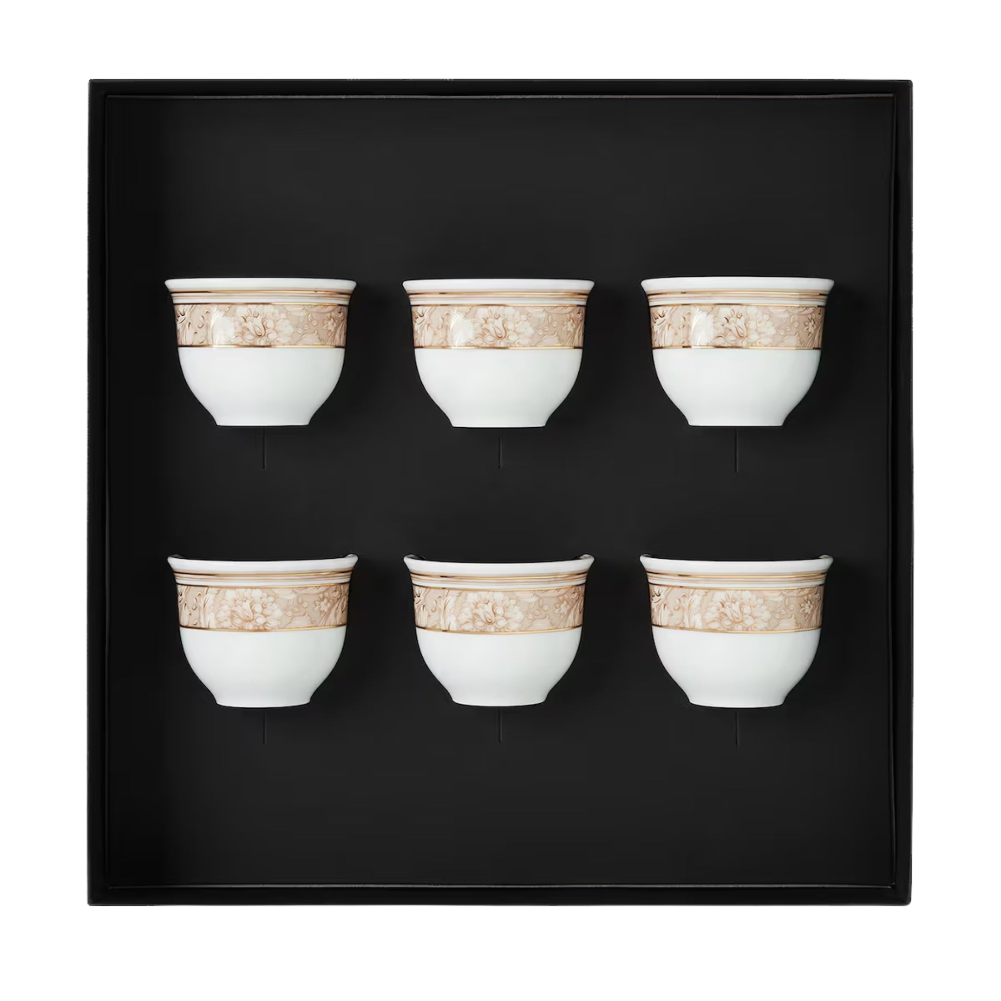 Set de 6 tasses à espresso Barocco beige de Versace Home