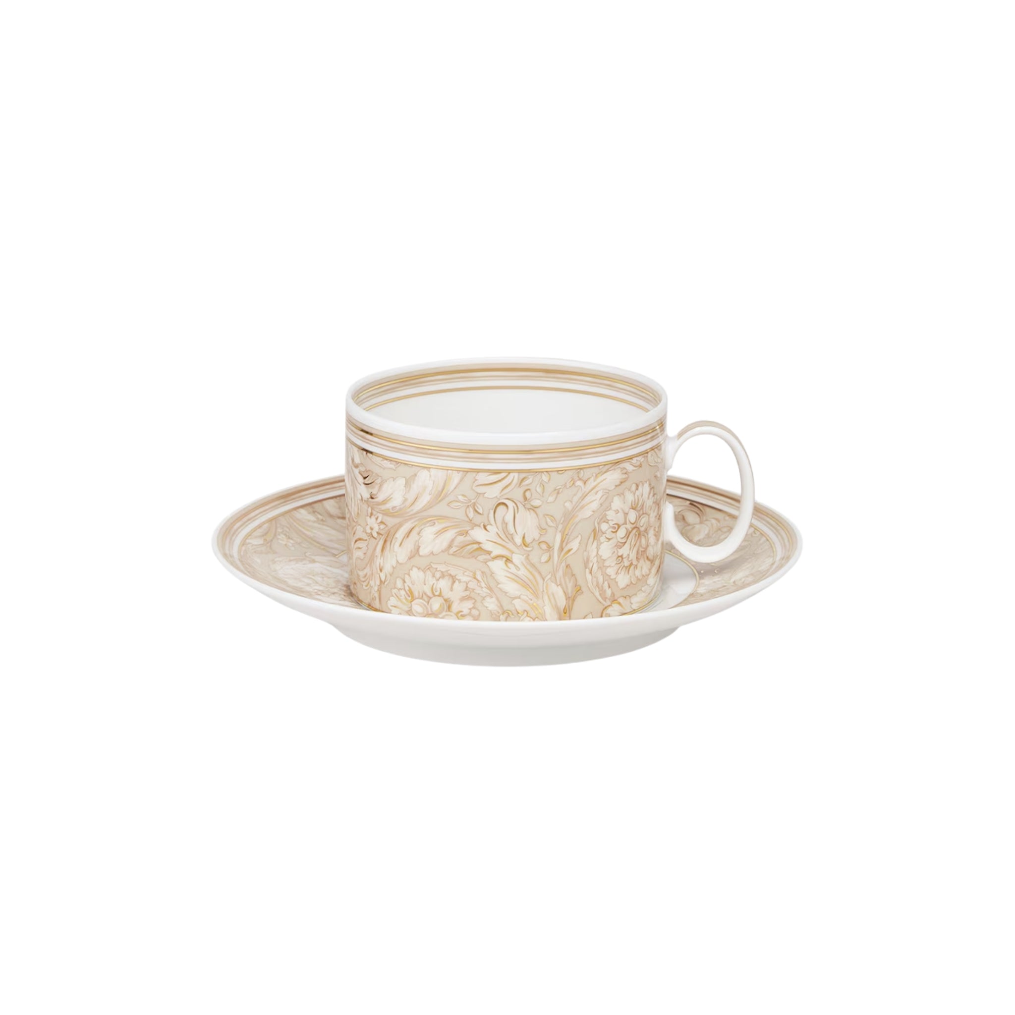 Set de Tasse à Thé & Soucoupe Barocco beige de Versace Home