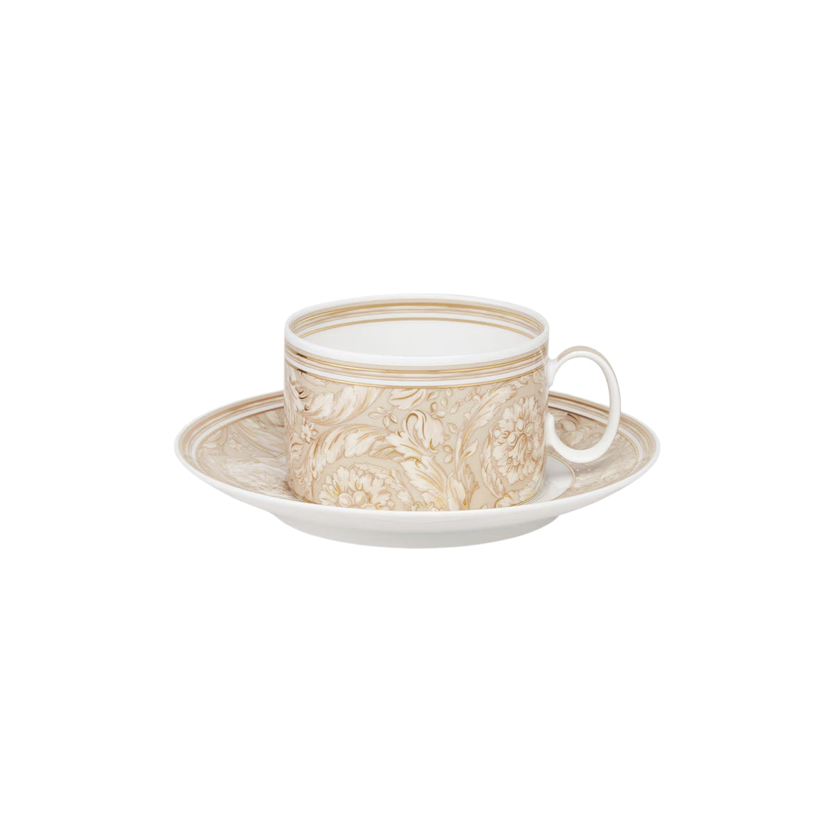 Set de Tasse à Thé & Soucoupe Barocco beige de Versace Home