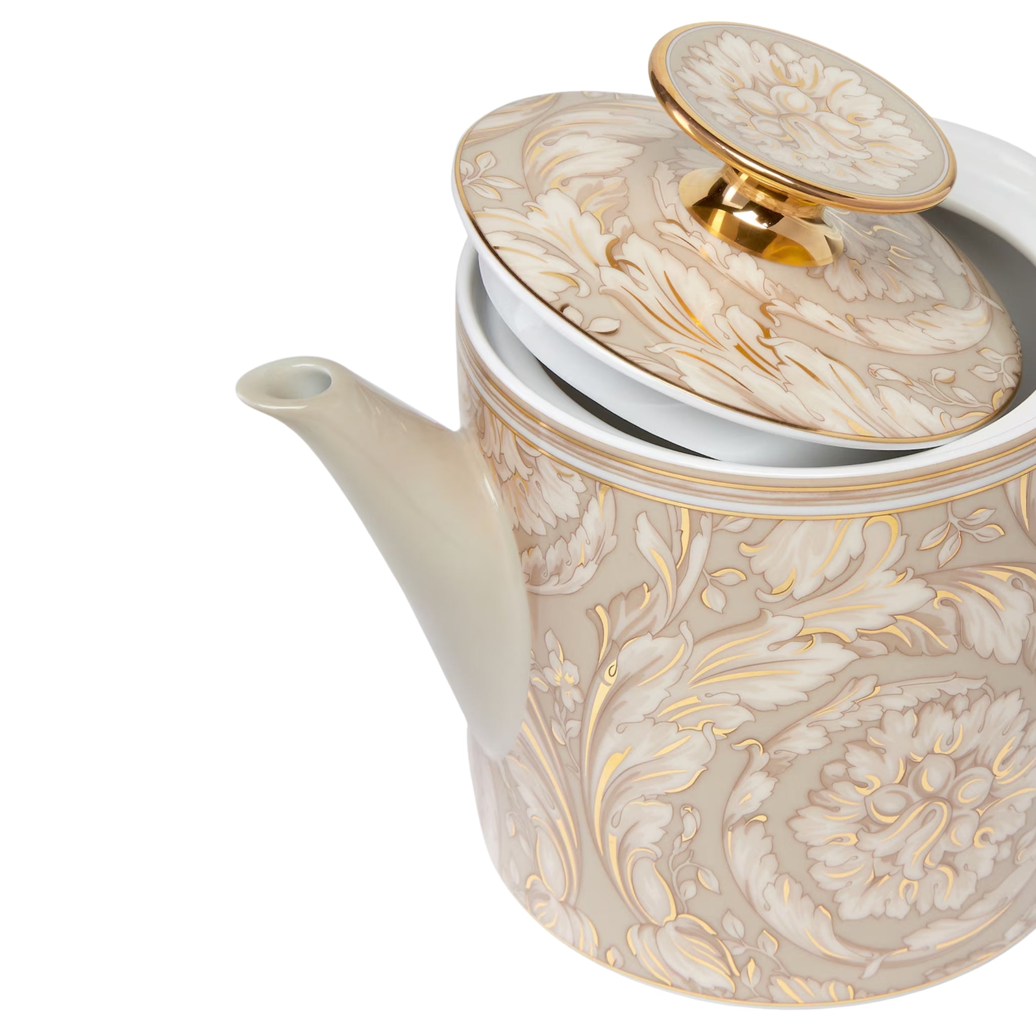 Théière Barocco beige de Versace Home