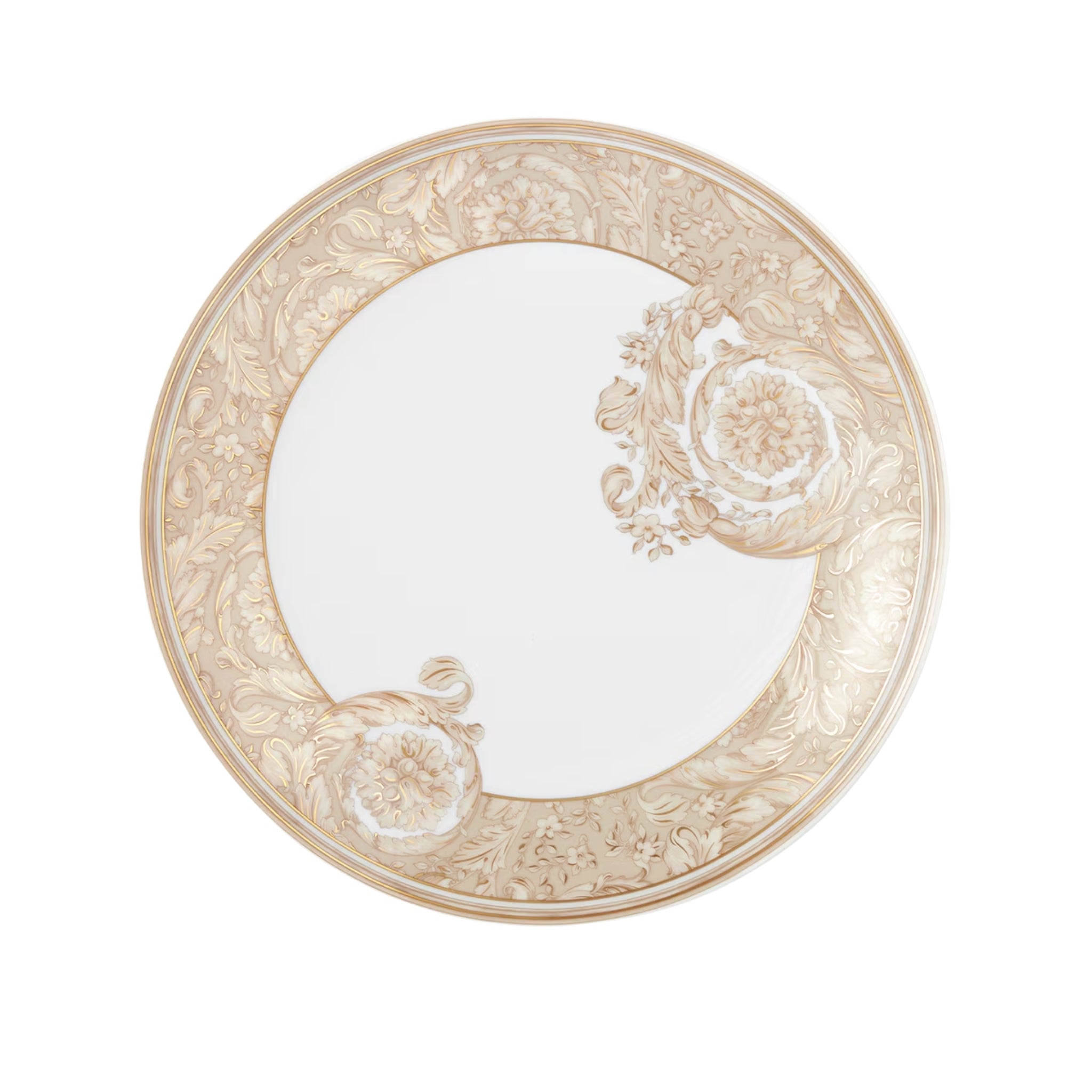 Assiette grand Barocco beige de Versace Home