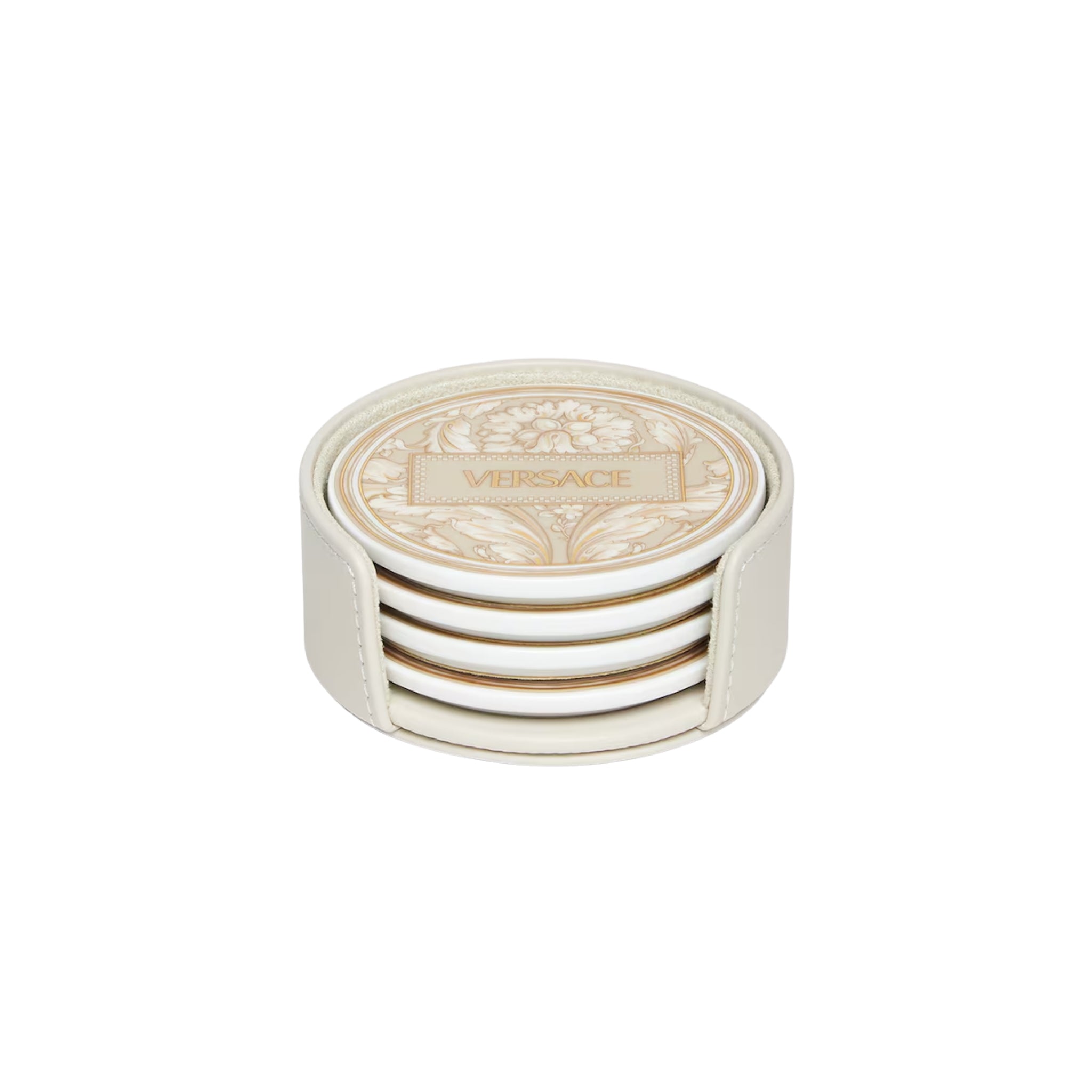 Set de 4 dessous de verre Barocco beige de Versace Home