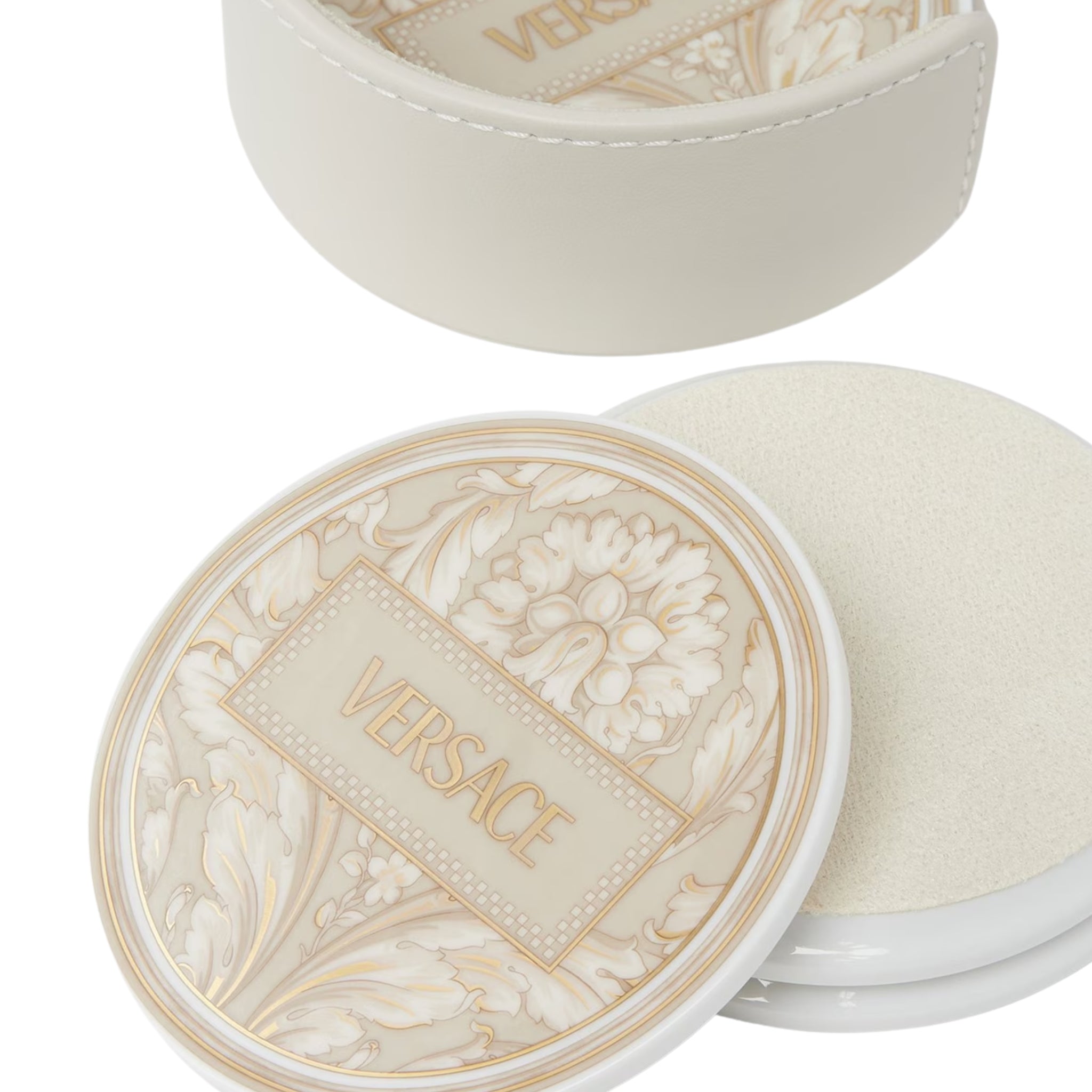 Set de 4 dessous de verre Barocco beige de Versace Home