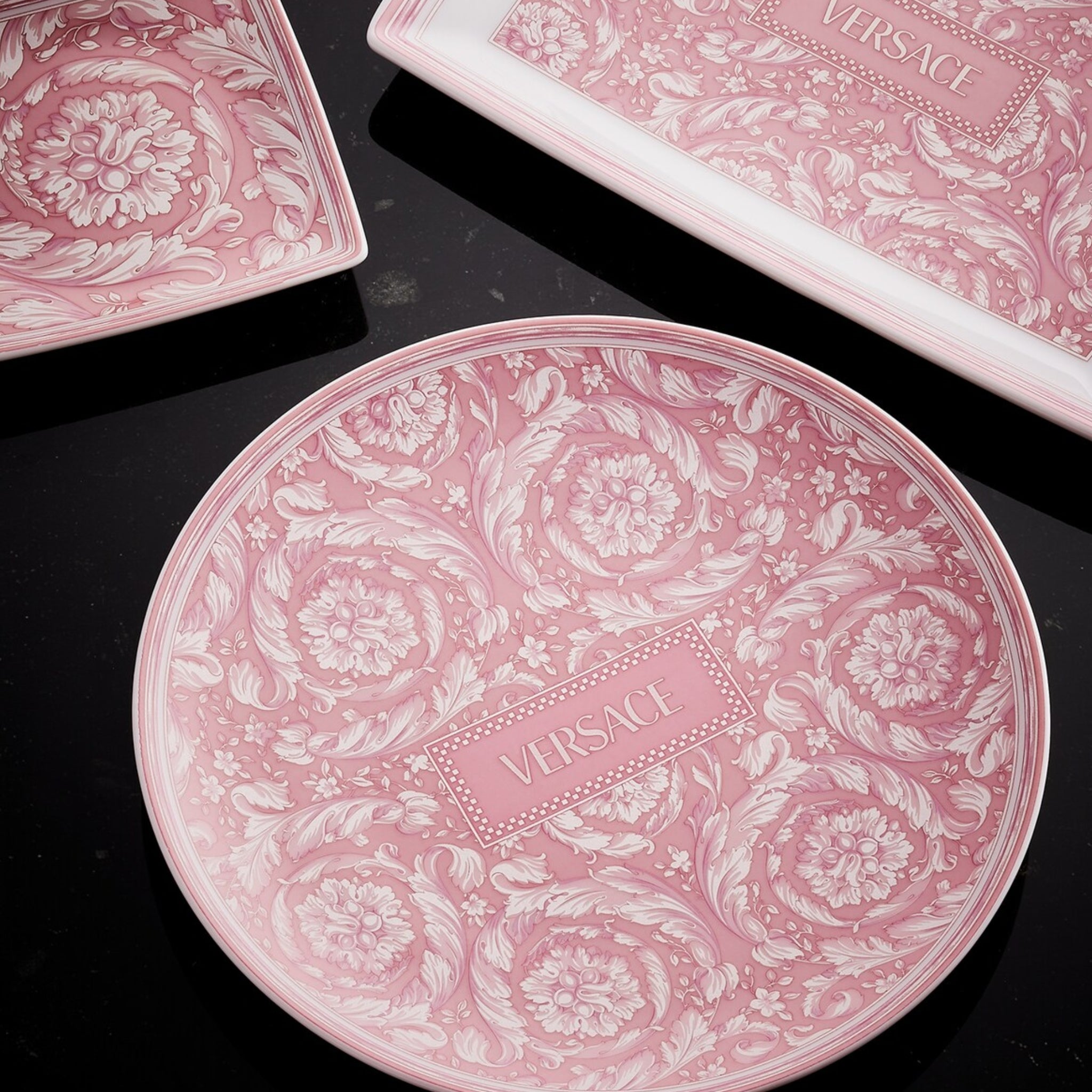 Petite assiette Barocco Rose de Versace Home