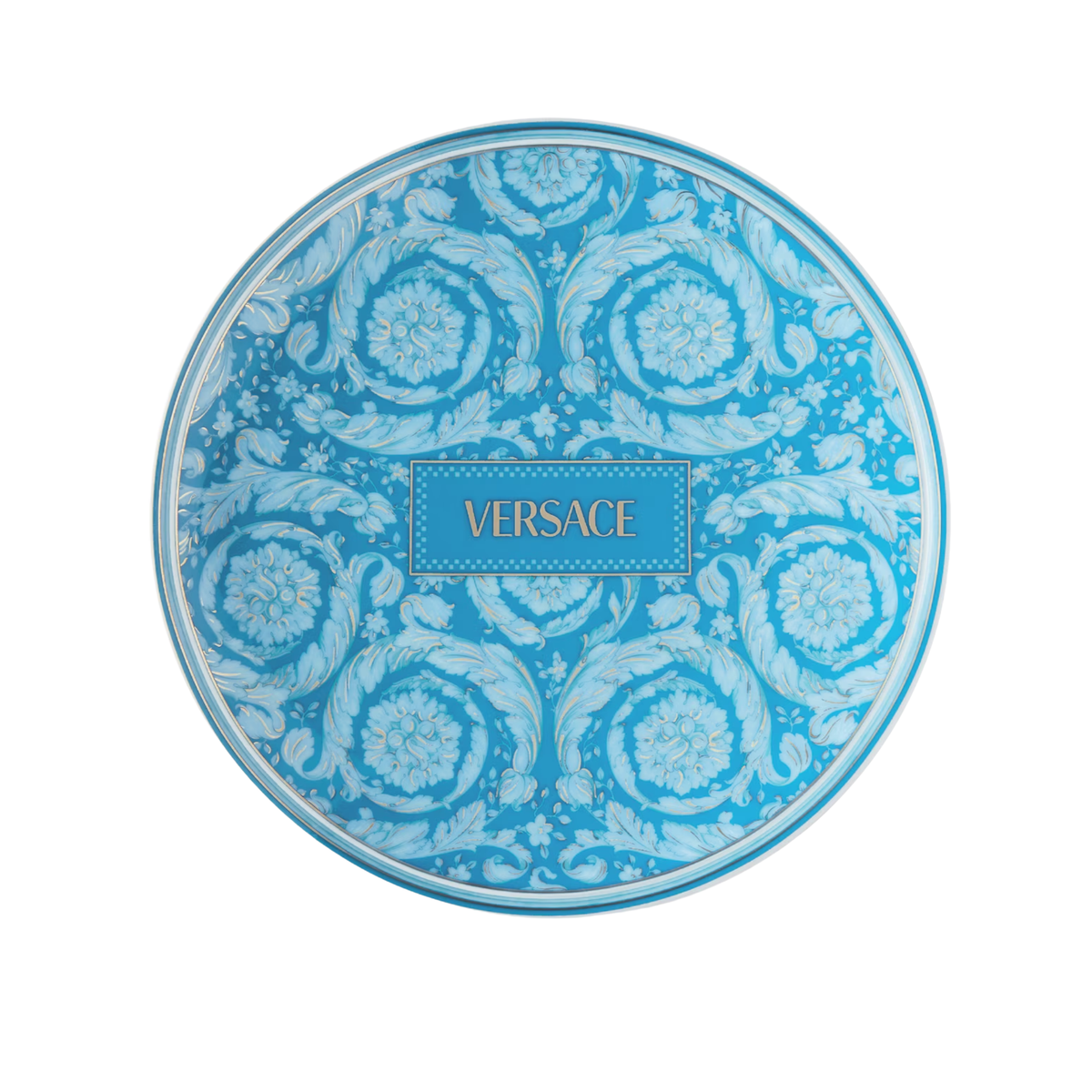 Assiette de présentation Barocco Teal de Versace Home