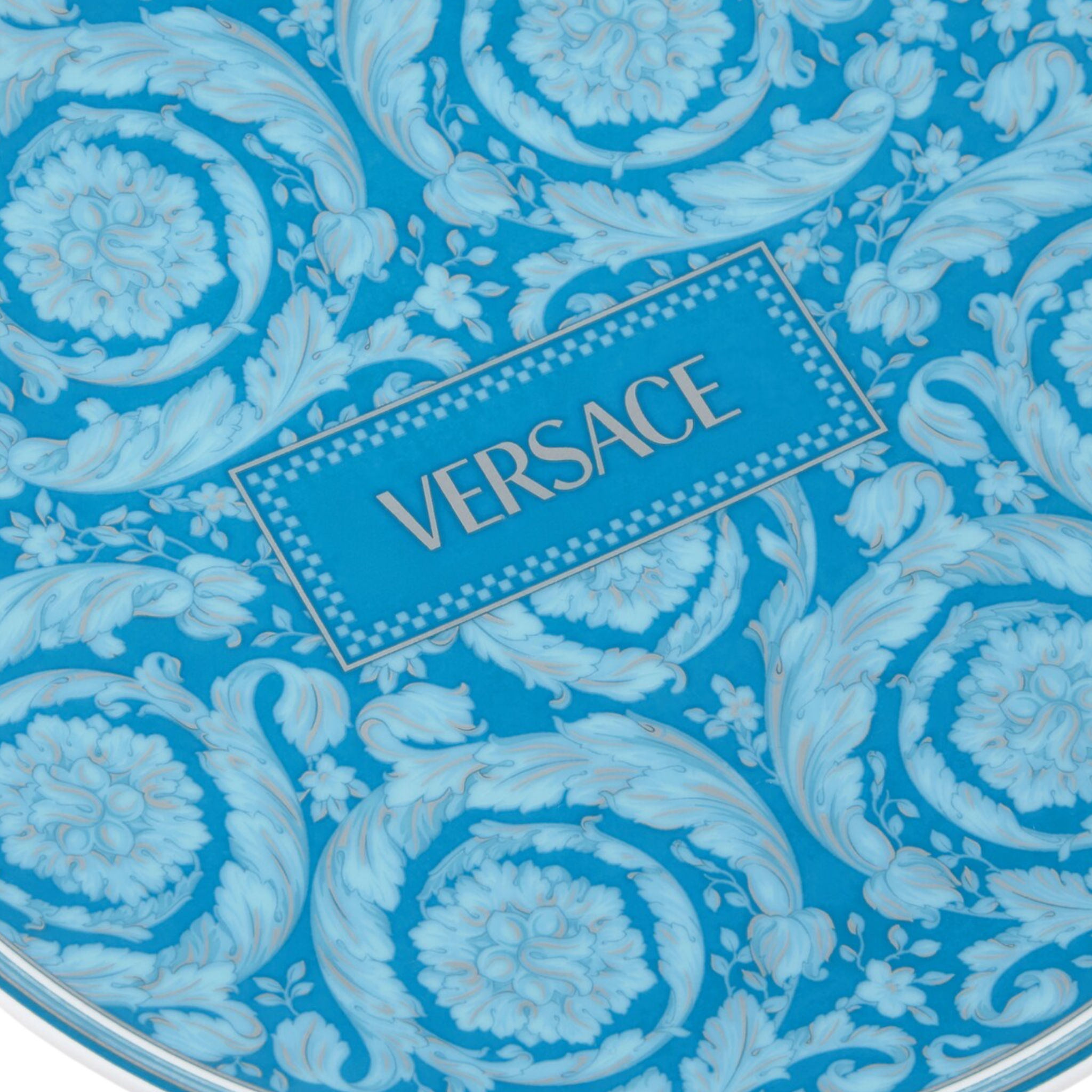 Assiette de présentation Barocco Teal de Versace Home