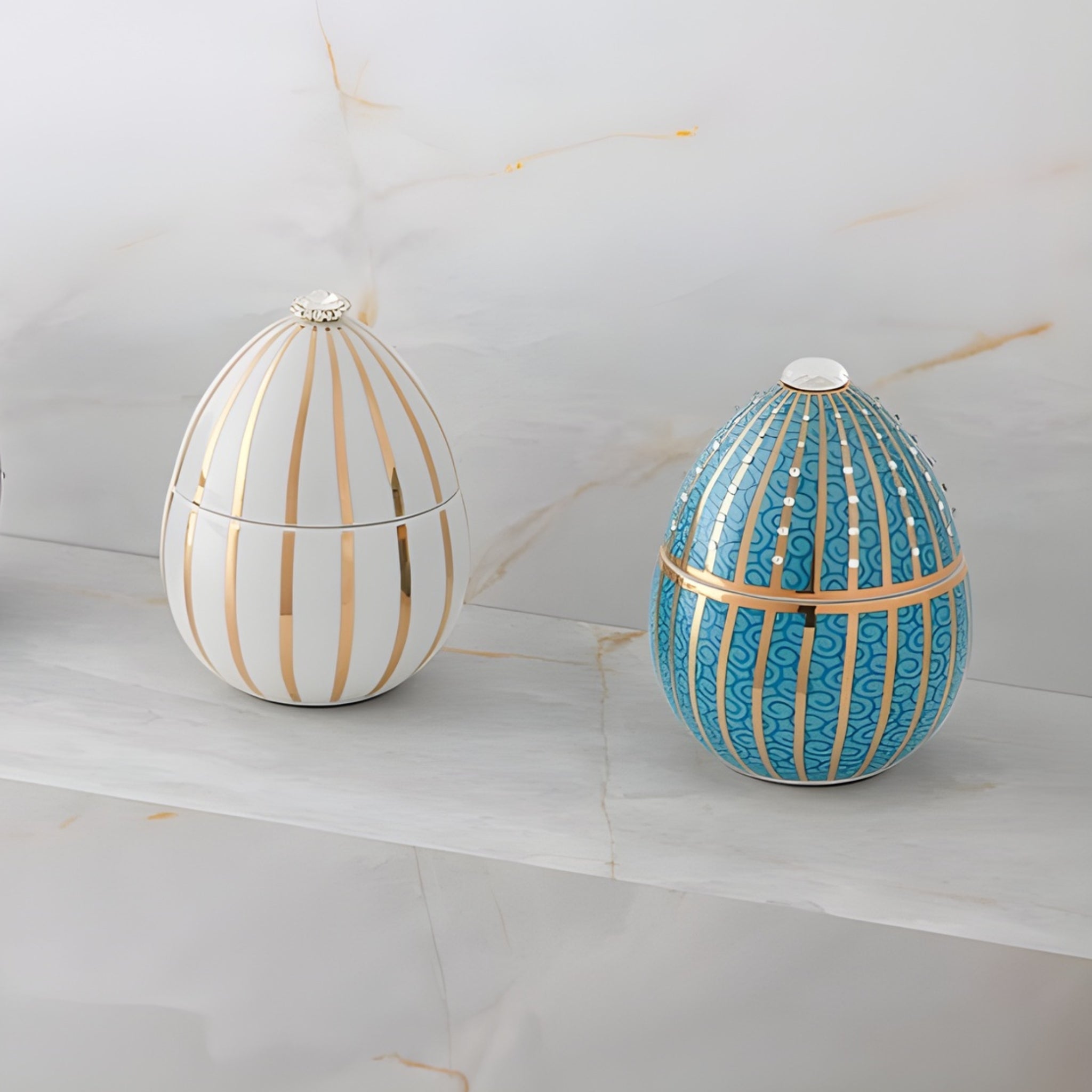 Bougie Bois de Russie œuf bleu de Ladenac Milano