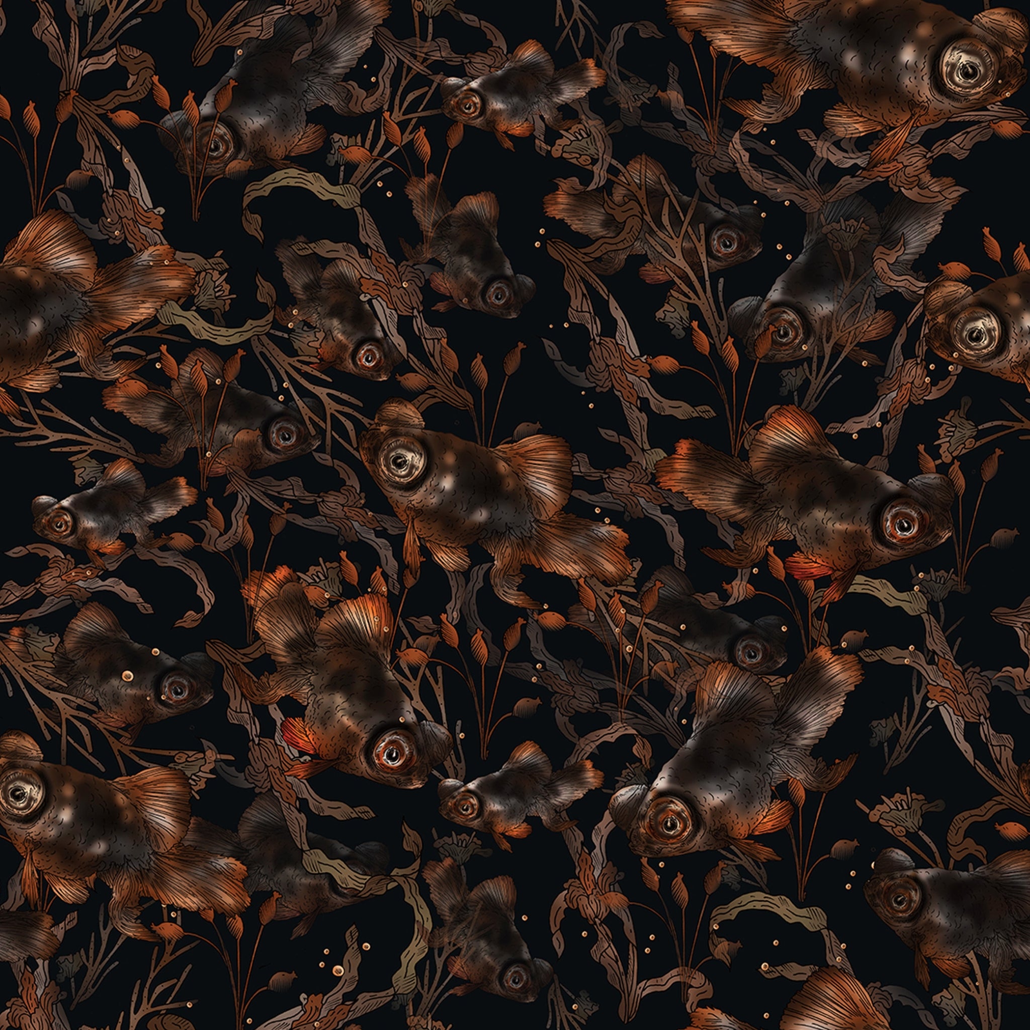 Papier peint Caviar Noir de Nomad Design