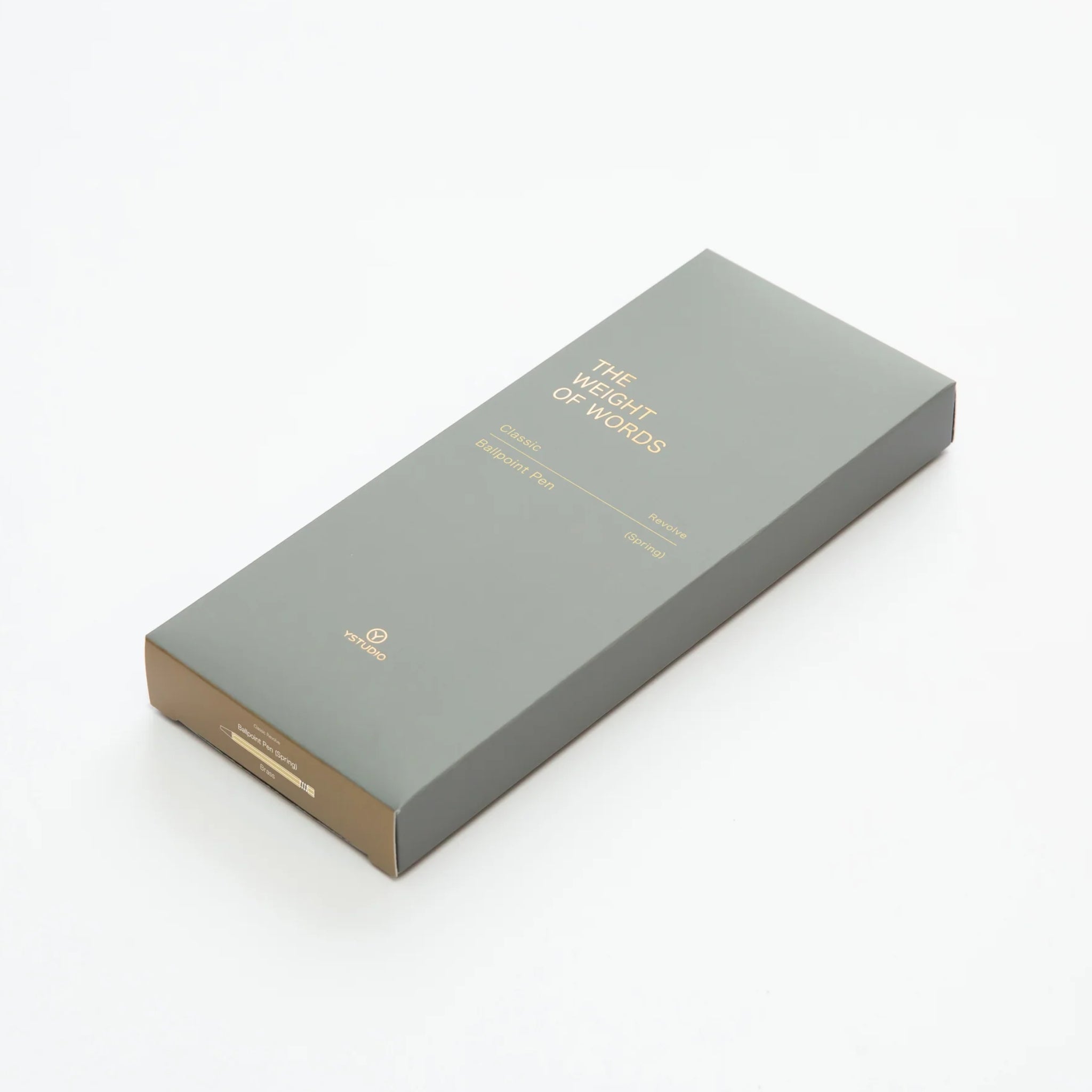 Stylo bille spring Classic Revolve - Brass de YStudio