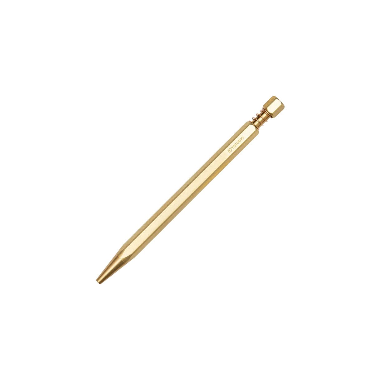 Ballpoint Pen Spring Classic Revolve ballpoint (Spring) brass by YStudio | Maison Territo