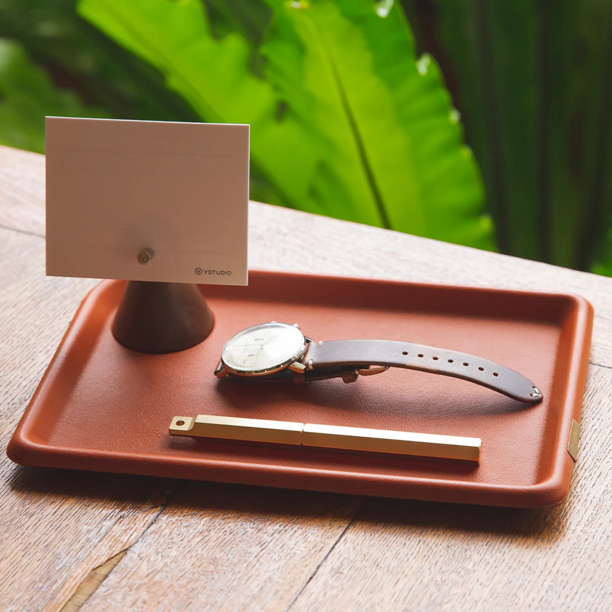 Stylo-plume portable Classic Revolve - Brass de YStudio