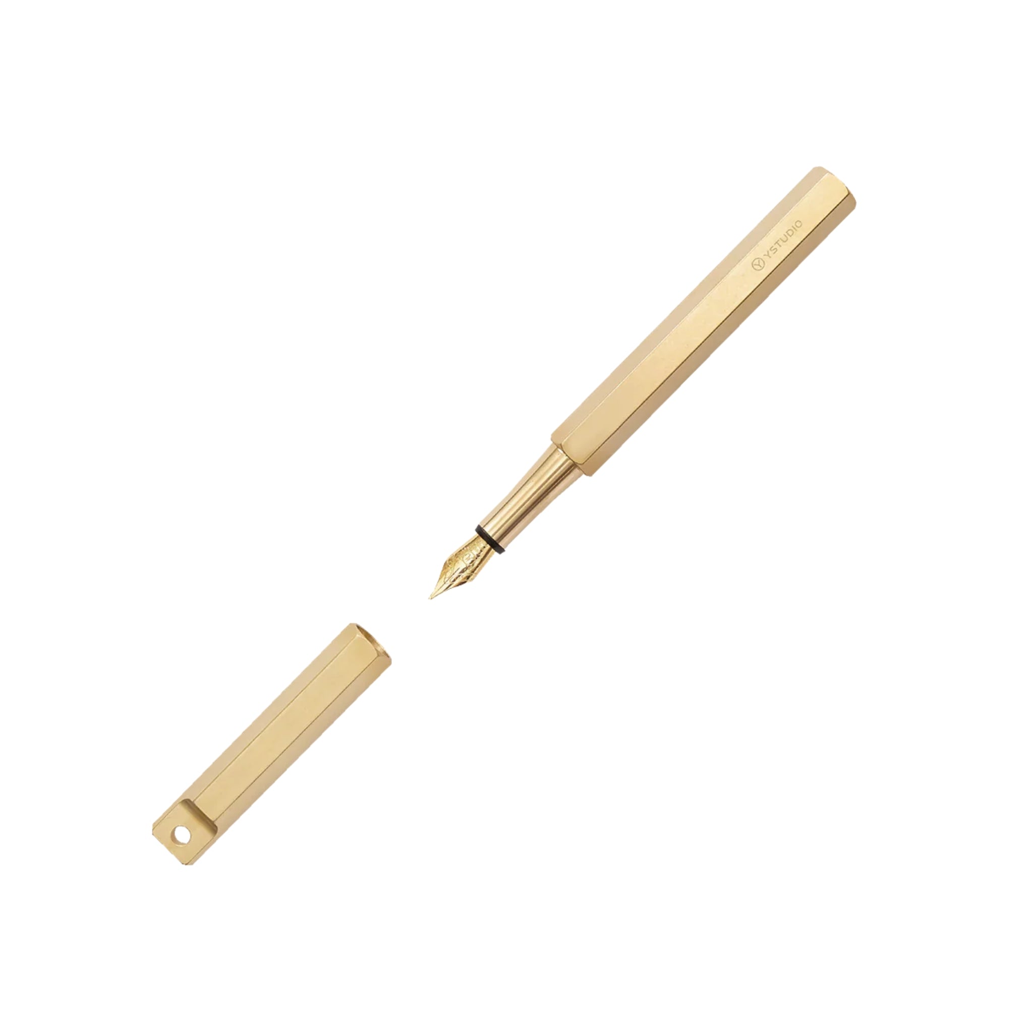 Stylo-plume portable Classic Revolve - Brass de YStudio