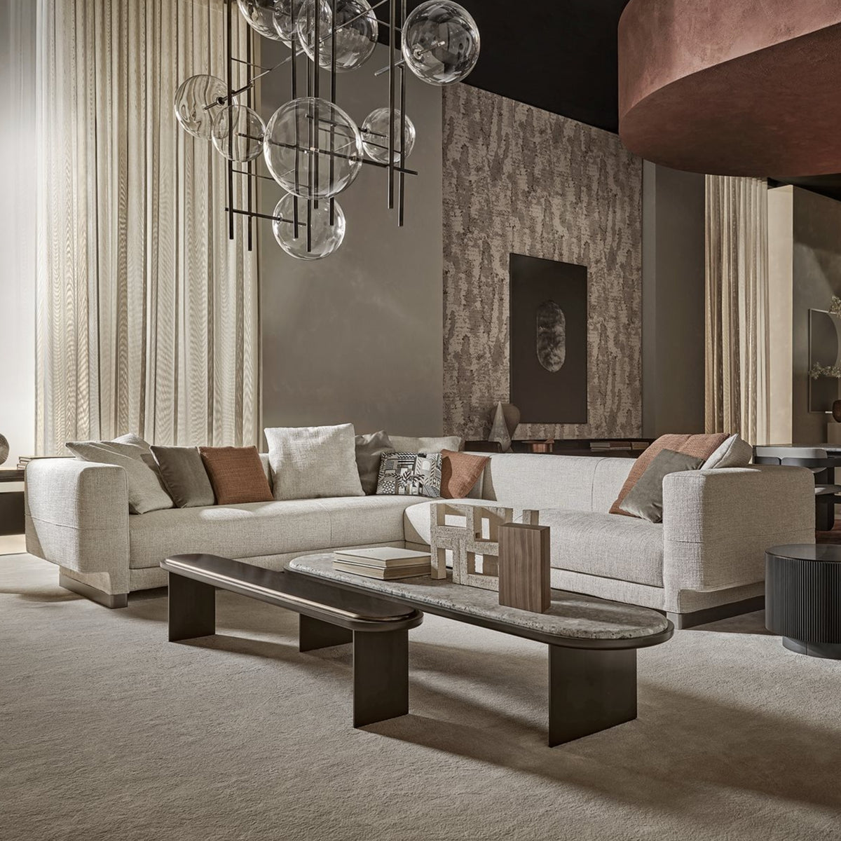 Canapé modulaire Elissa Sectional par Gallotti&Radice