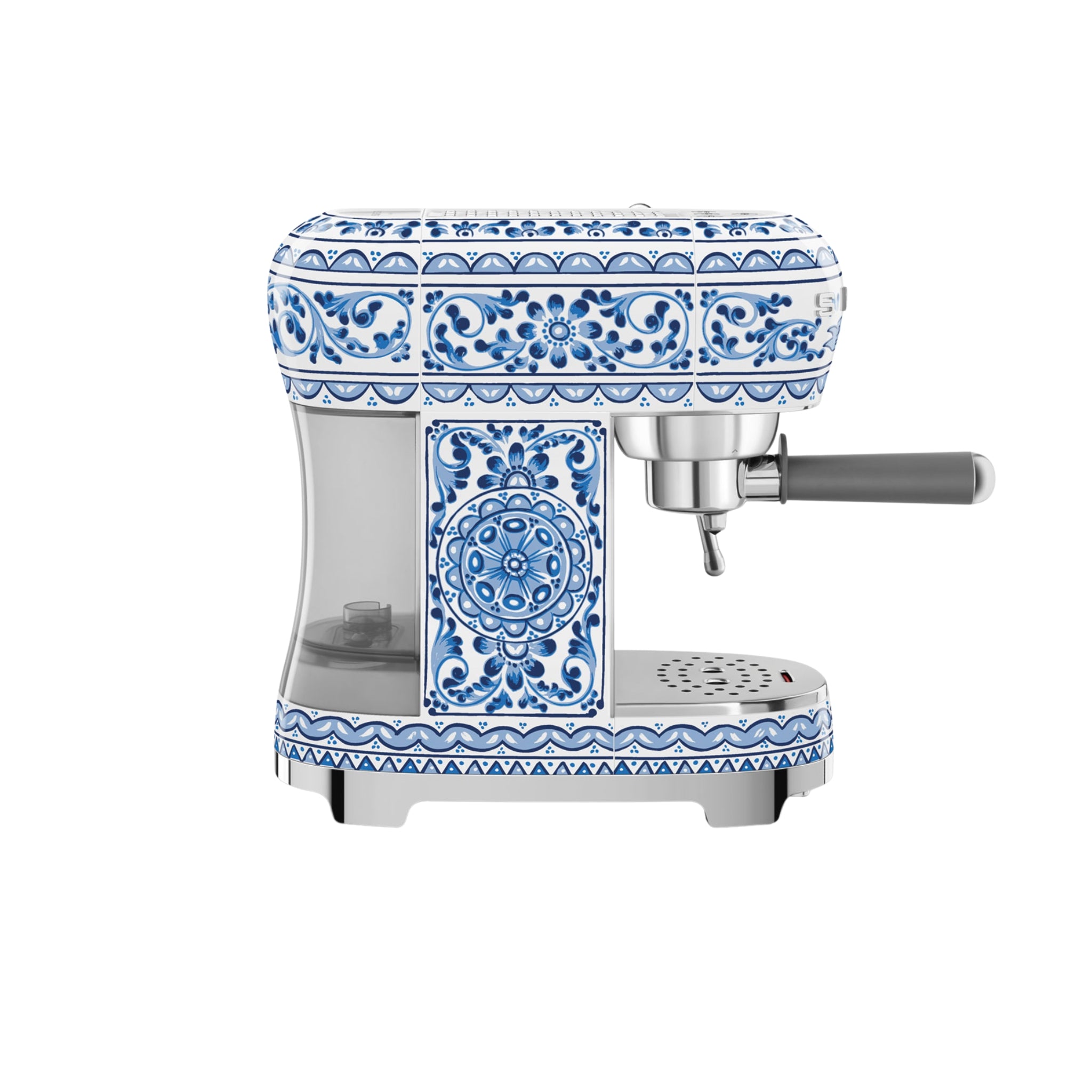 Machine à café Espresso manuelle Blu Mediterraneo de Smeg et Dolce & Gabbana Casa