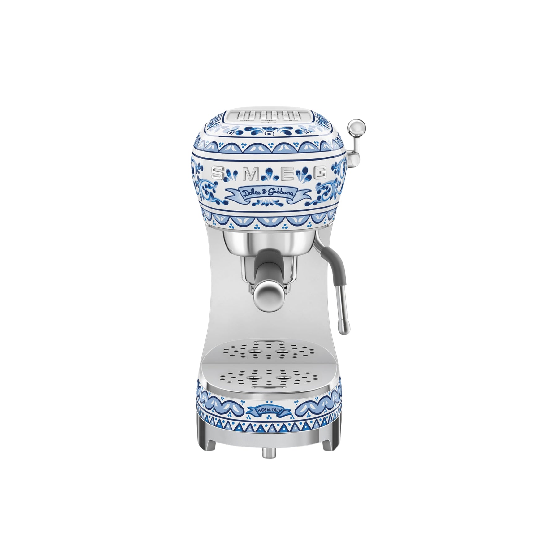 Machine à café Espresso manuelle Blu Mediterraneo de Smeg et Dolce & Gabbana Casa