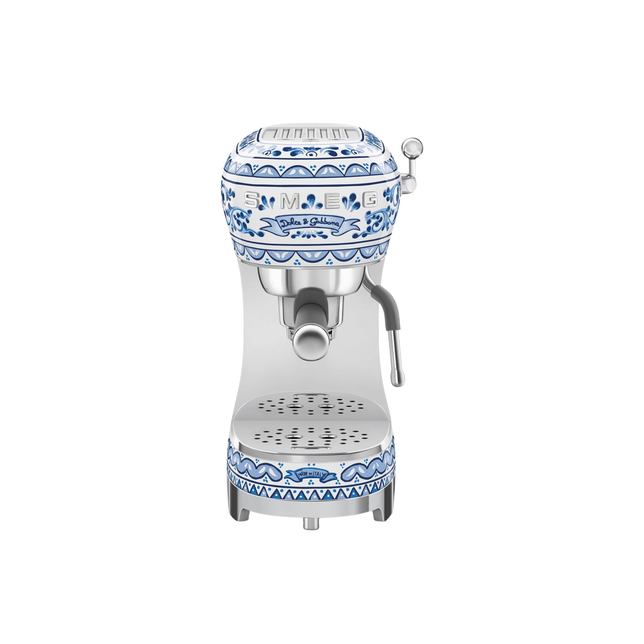 Machine à café Espresso manuelle Blu Mediterraneo de Smeg et Dolce & Gabbana Casa