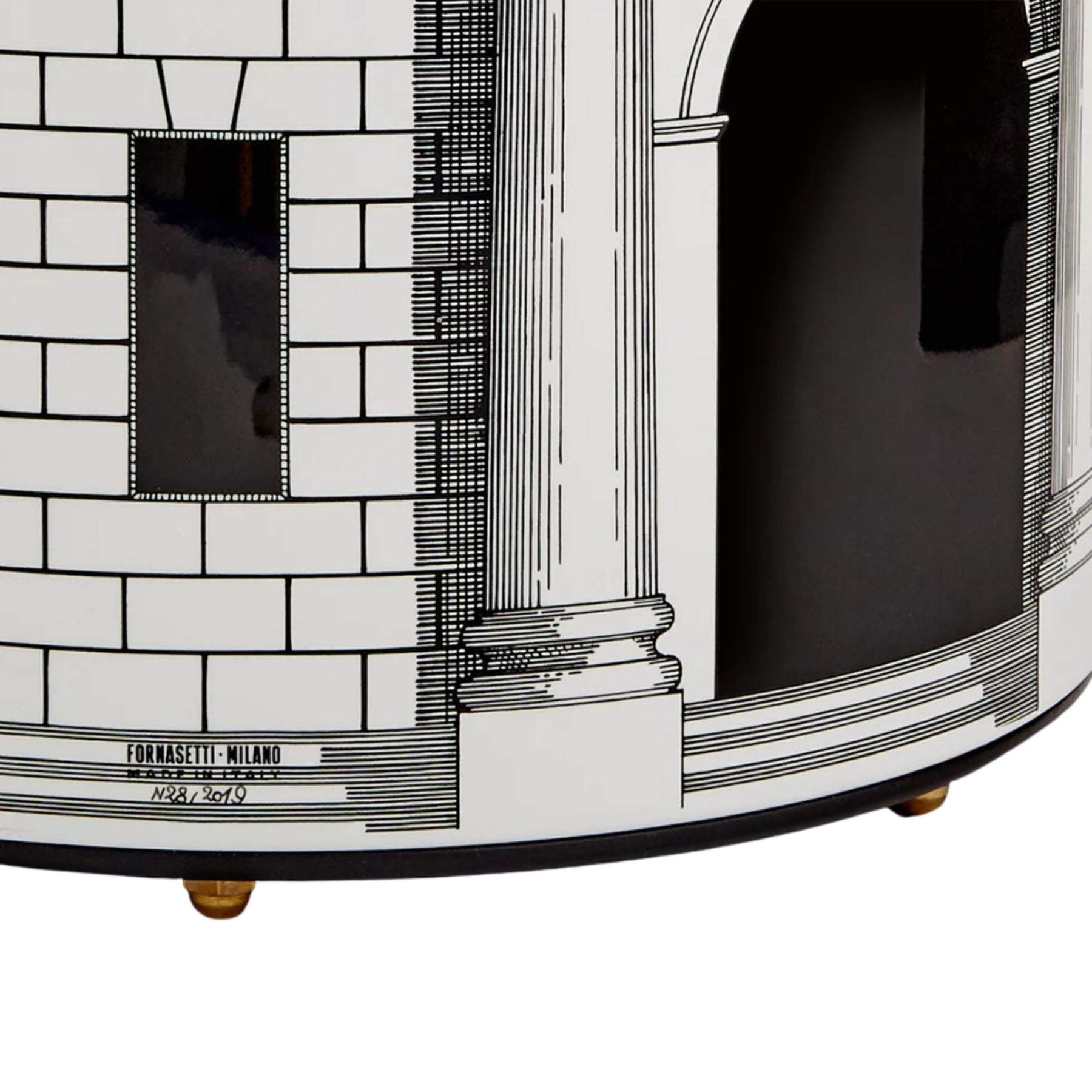 Corbeille à papier Fornasetti Casa con Colonne de Fornasetti | Maison Territo