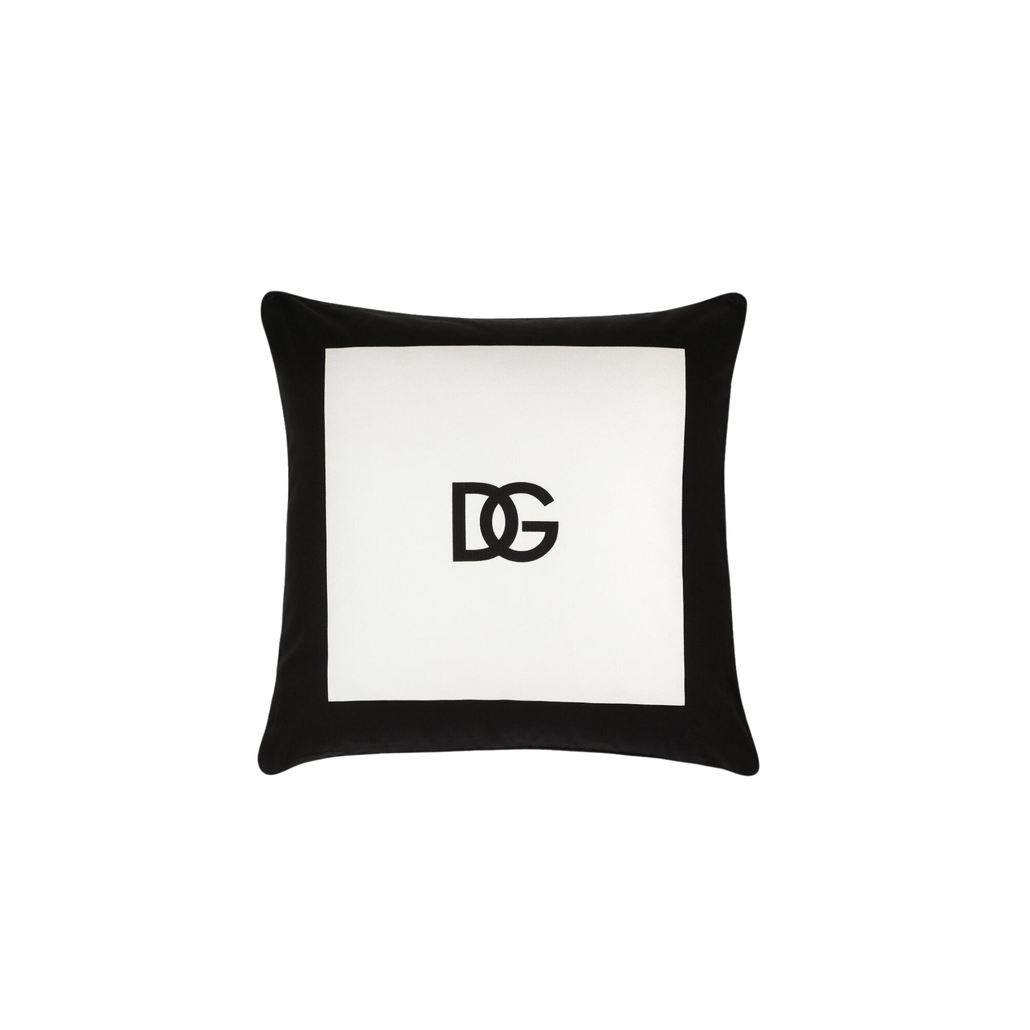 Coussin en gabardine DG Logo de Dolce & Gabbana Casa