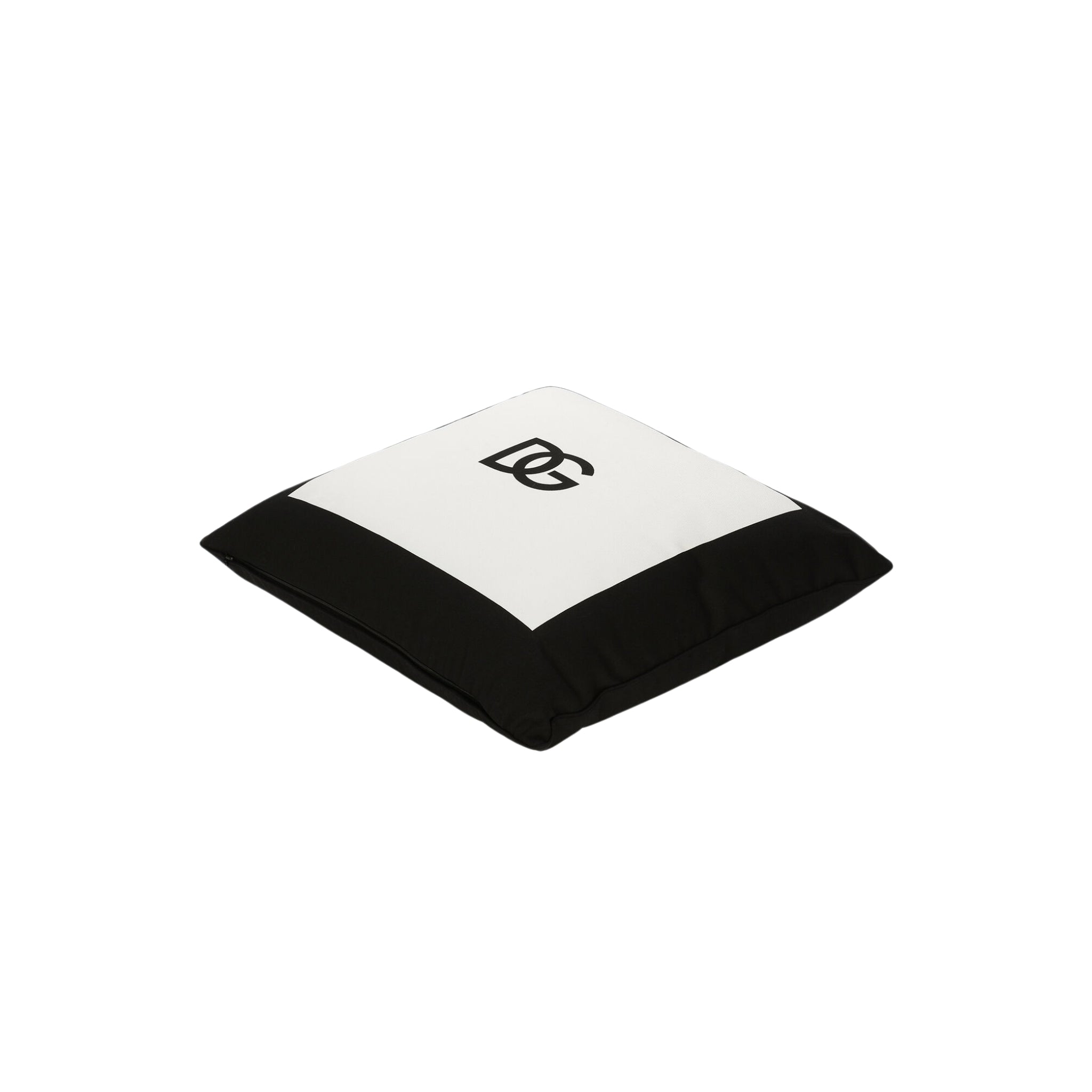 Coussin en gabardine DG Logo de Dolce & Gabbana Casa
