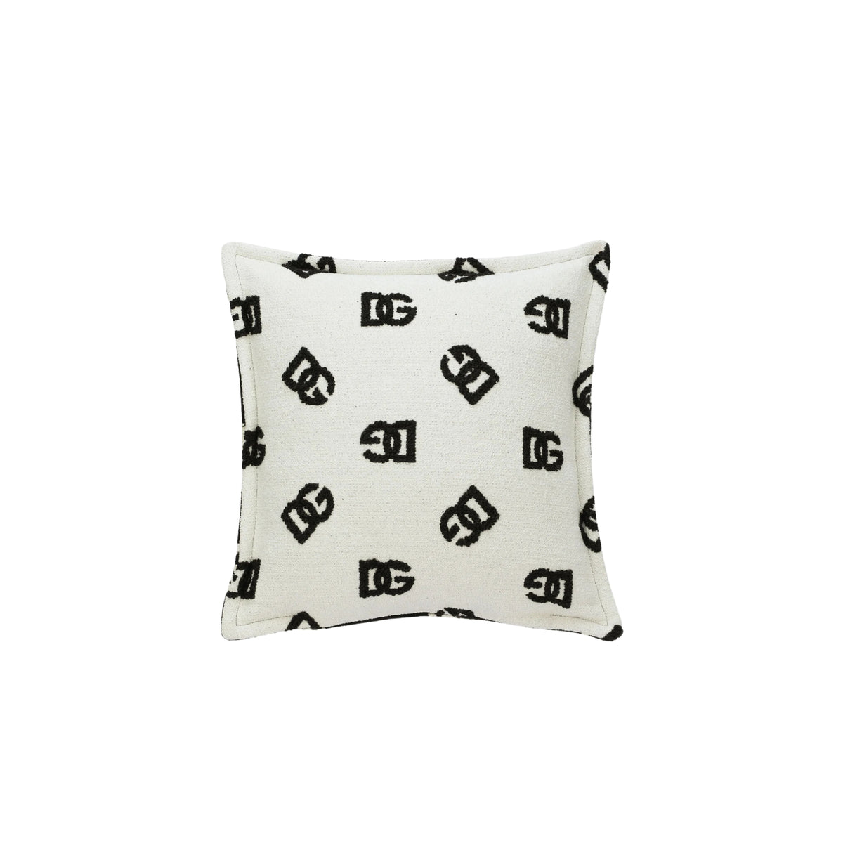 Coussin en jacquard DG Logo de Dolce Gabbana Casa