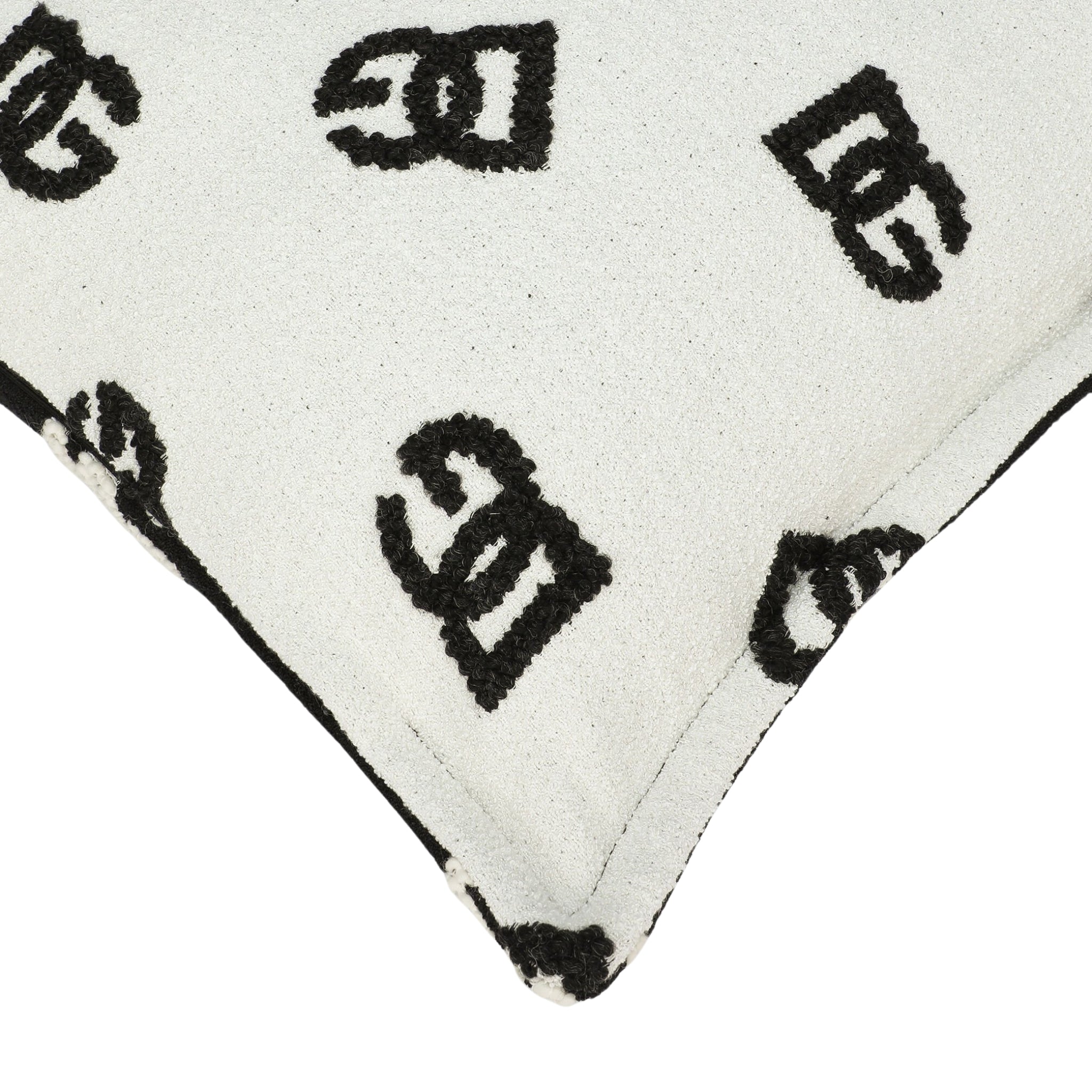 Coussin en jacquard DG Logo de Dolce Gabbana Casa