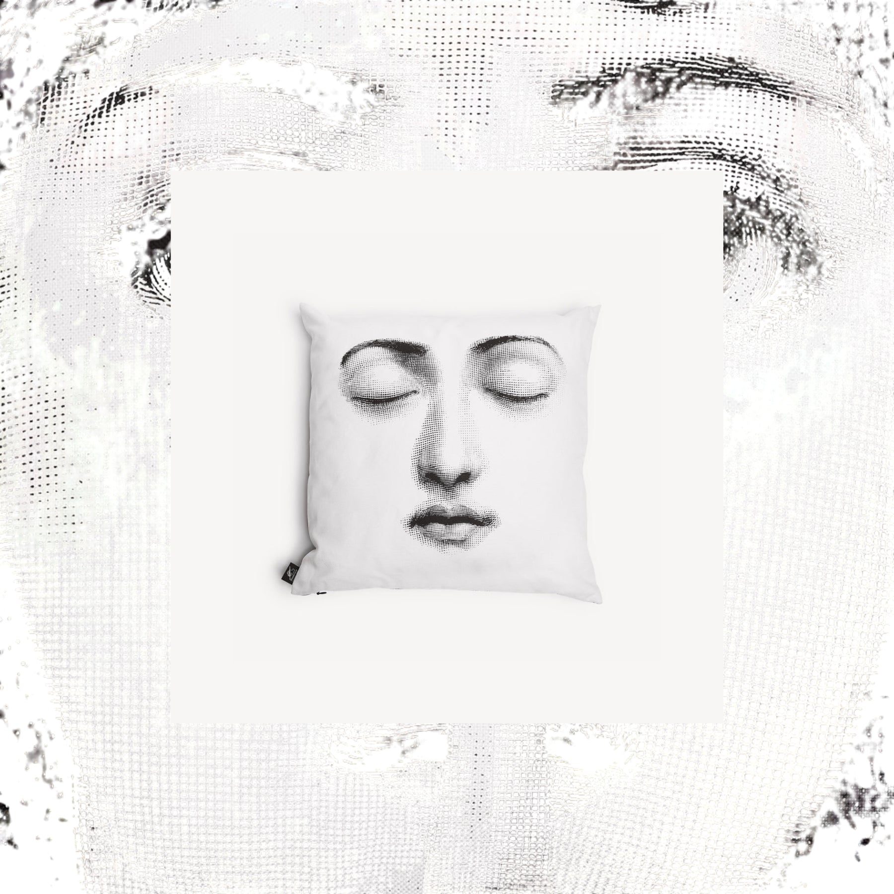 Coussin Fornasetti Silenzio – Tema e Variazioni de Fornasetti | Maison Territo