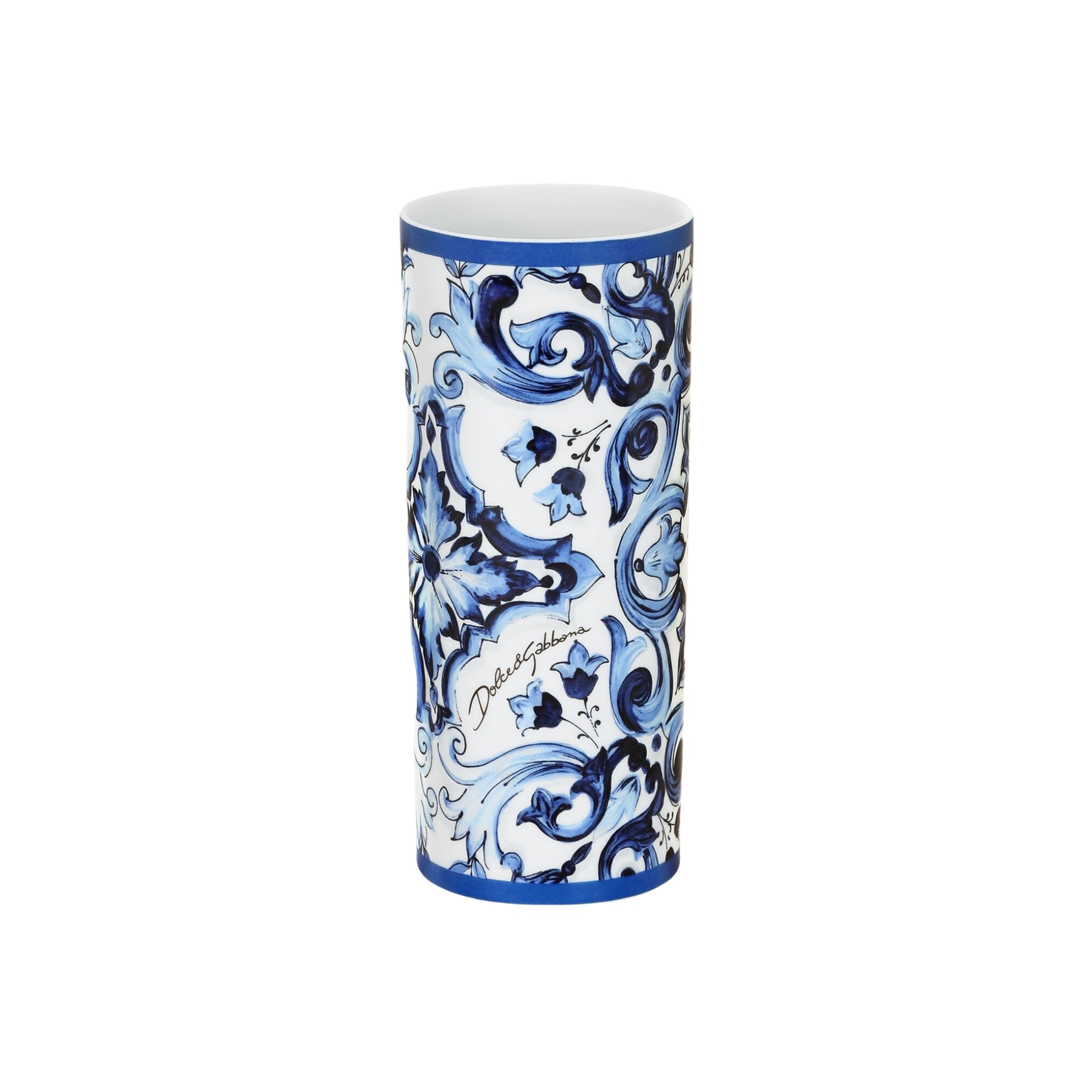 Vase cylindrique Blu mediterraneo de Dolce & Gabbana Casa