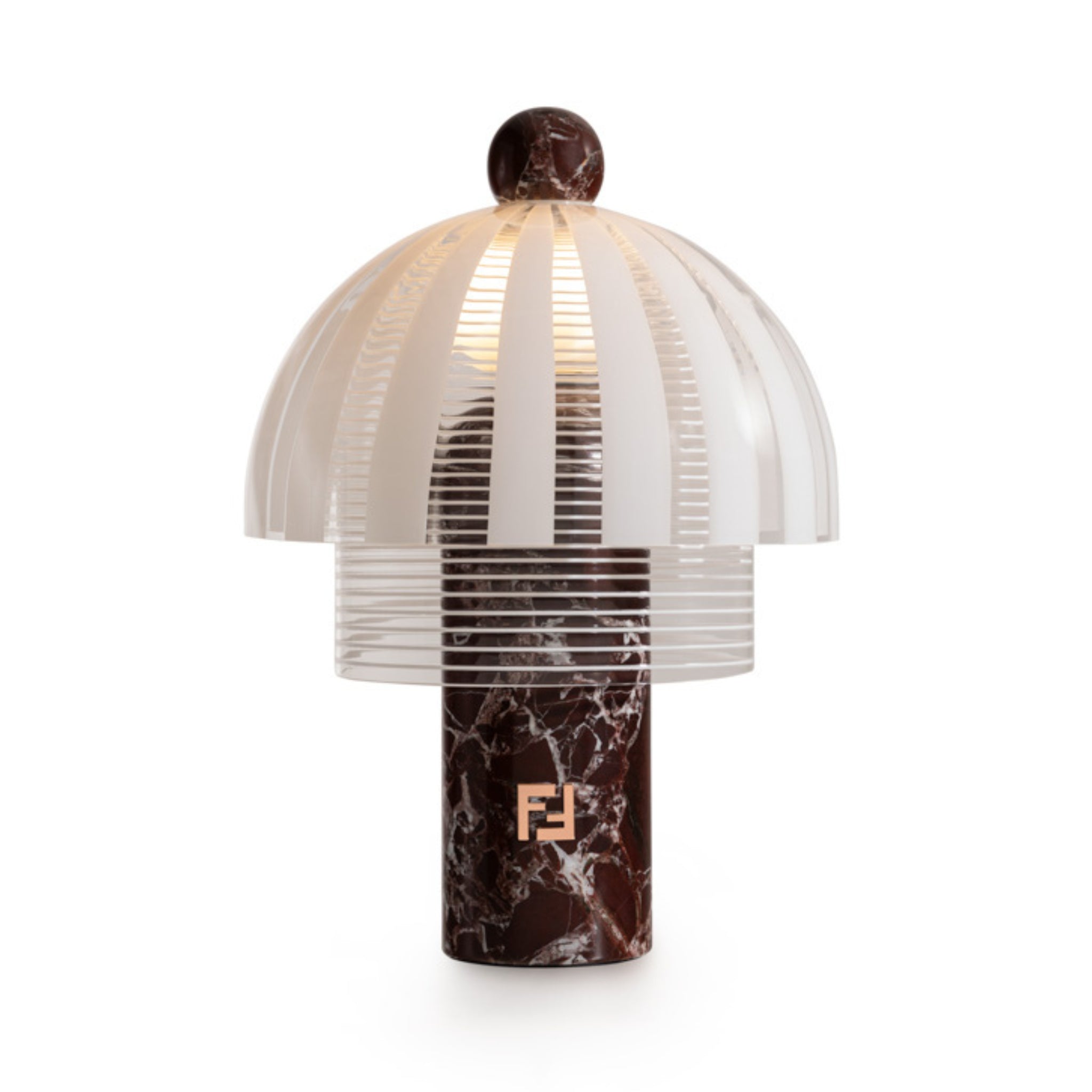 Lampe de table Dame Filigrana Rouge-Blanc de Fendi Casa