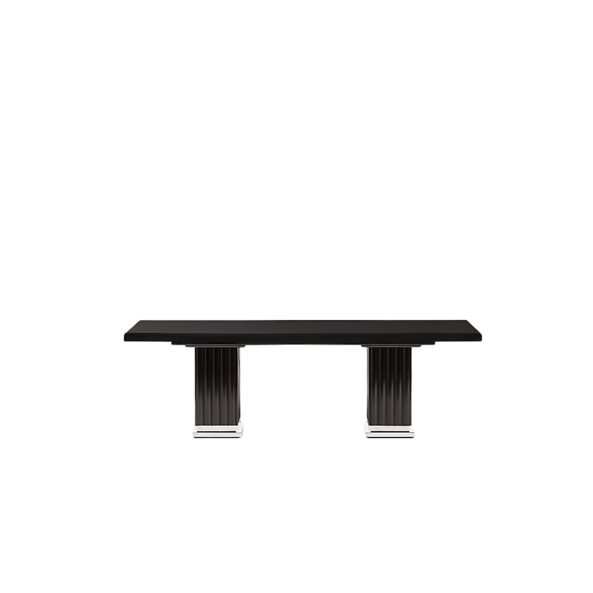 Table de repas extensible Duke à double piédestal de Ralph Lauren