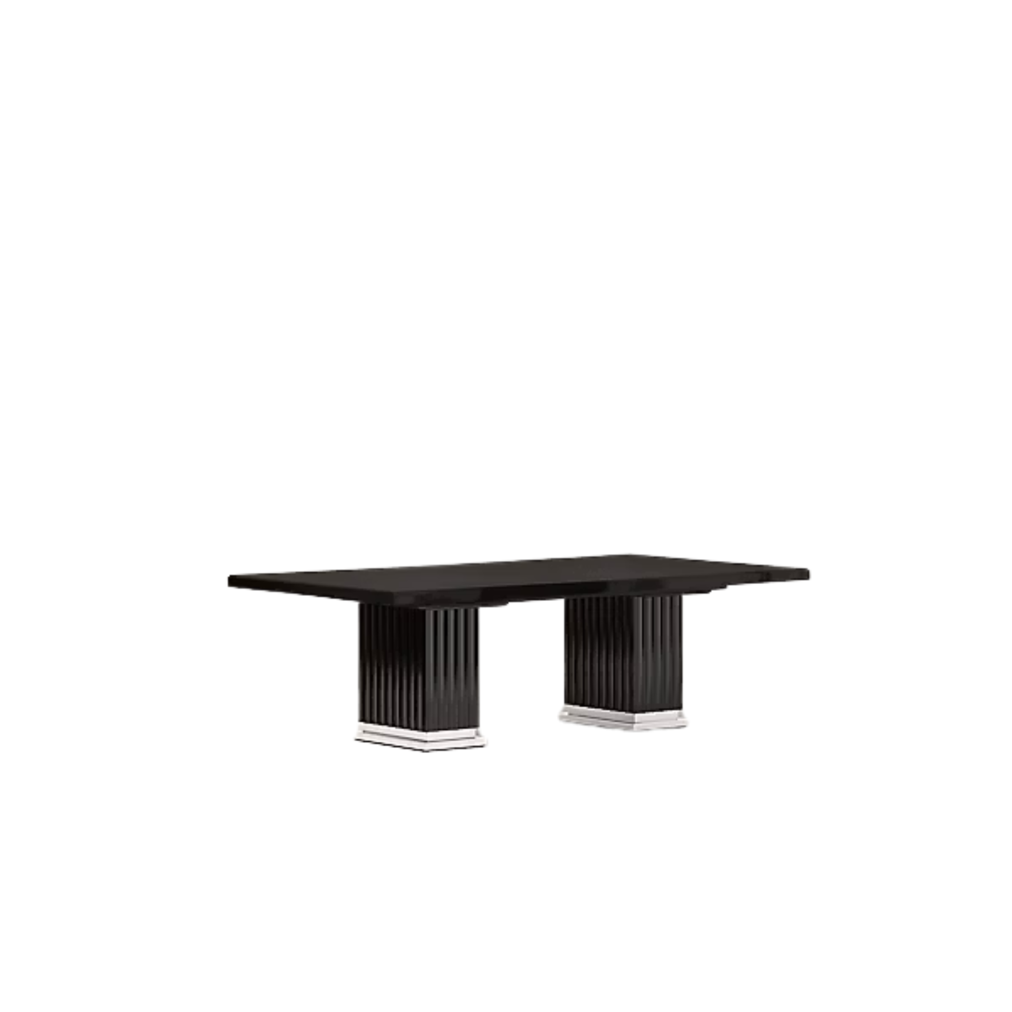Table de repas extensible Duke à double piédestal de Ralph Lauren
