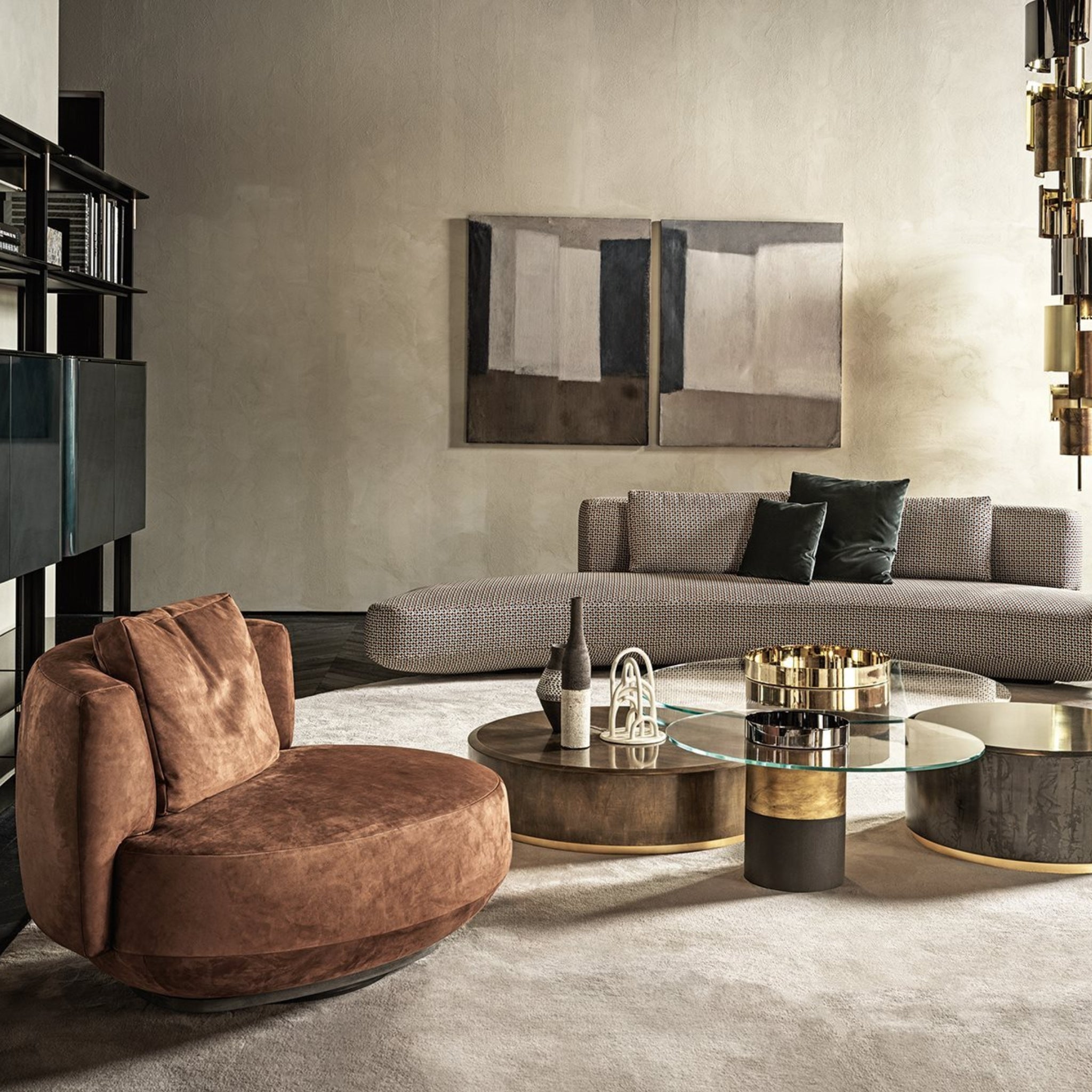 Fauteuil pivotant Audrey Poltrona de Galloti&Radice