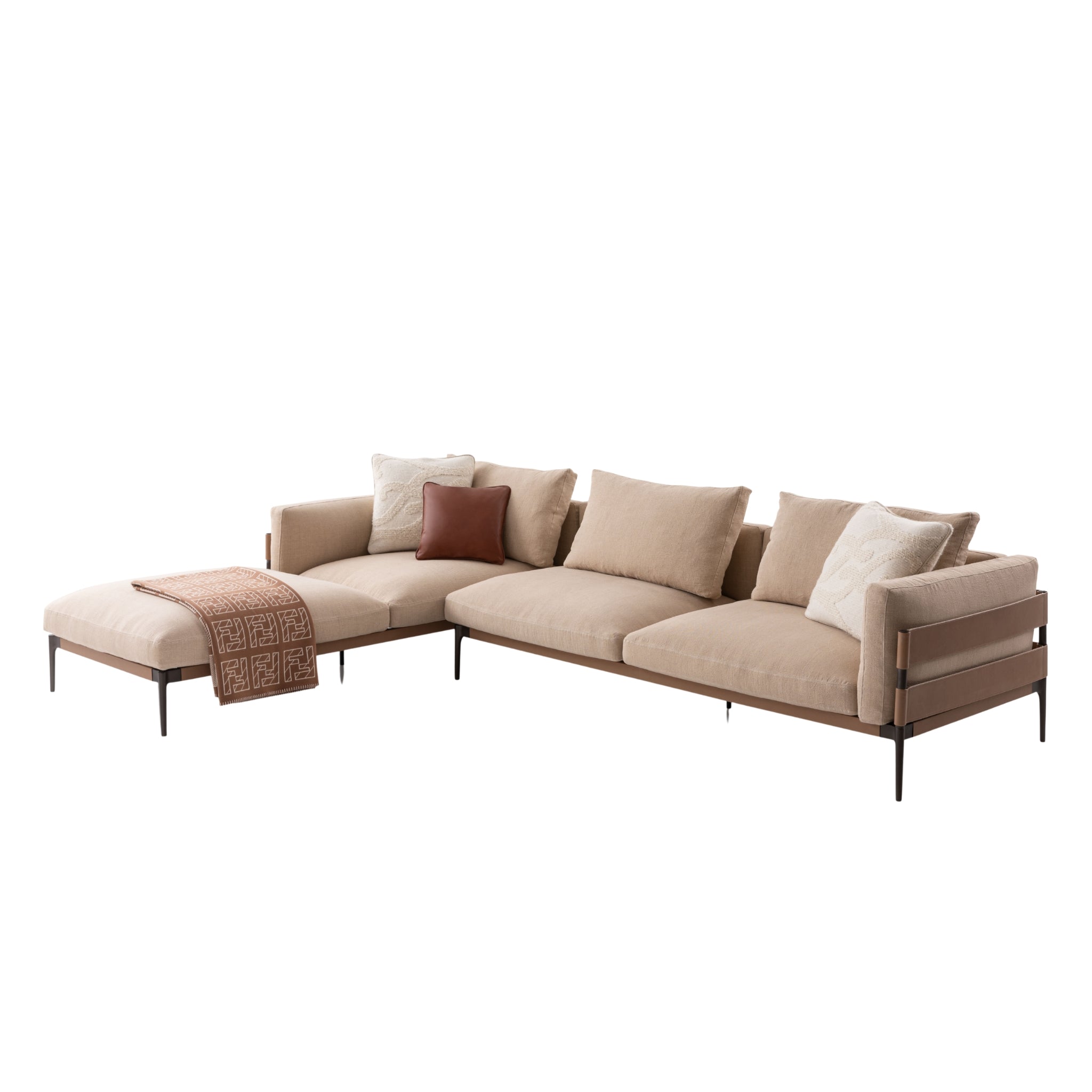 Canapé modulaire F-Stripes de Fendi Casa