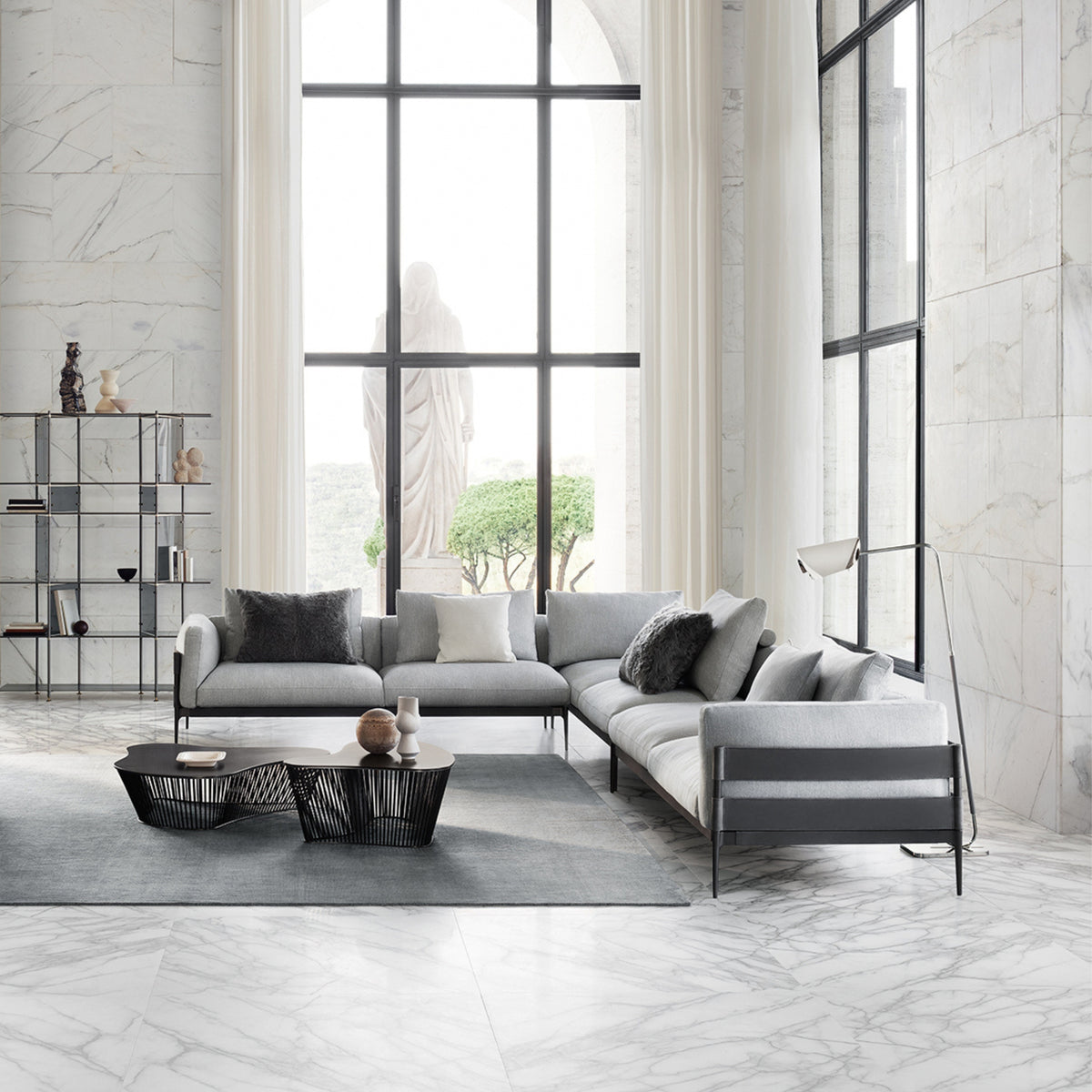 Canapé modulaire F-Stripes de Fendi Casa