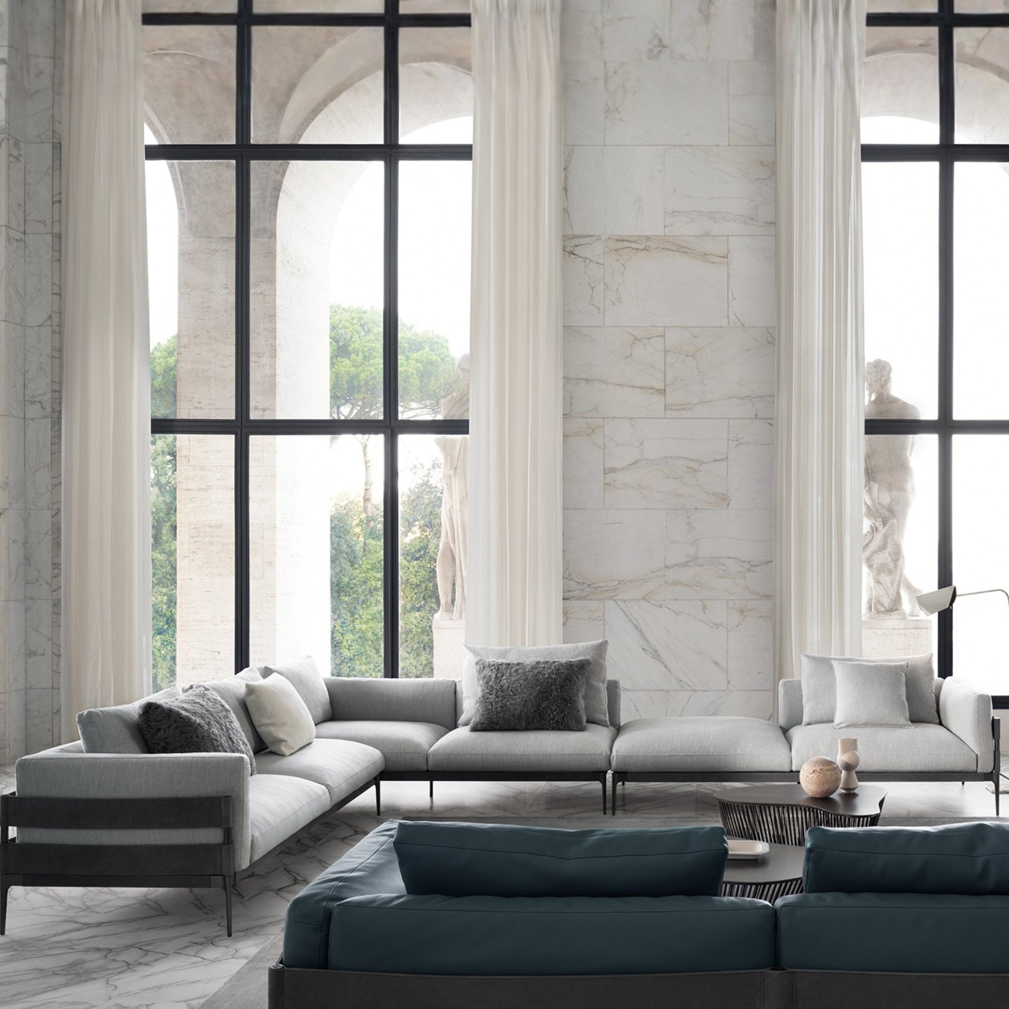 Canapé modulaire F-Stripes de Fendi Casa