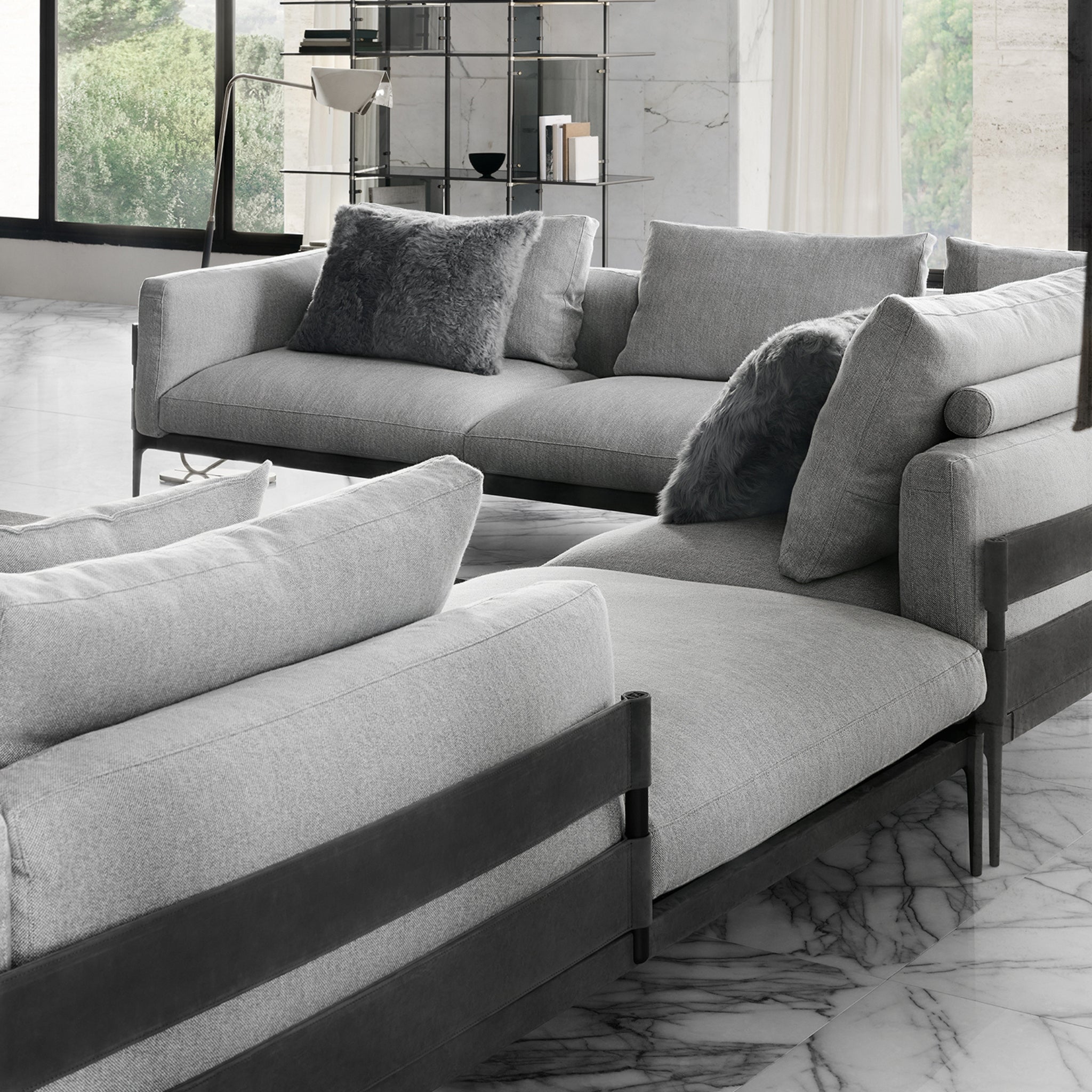 Canapé modulaire F-Stripes de Fendi Casa