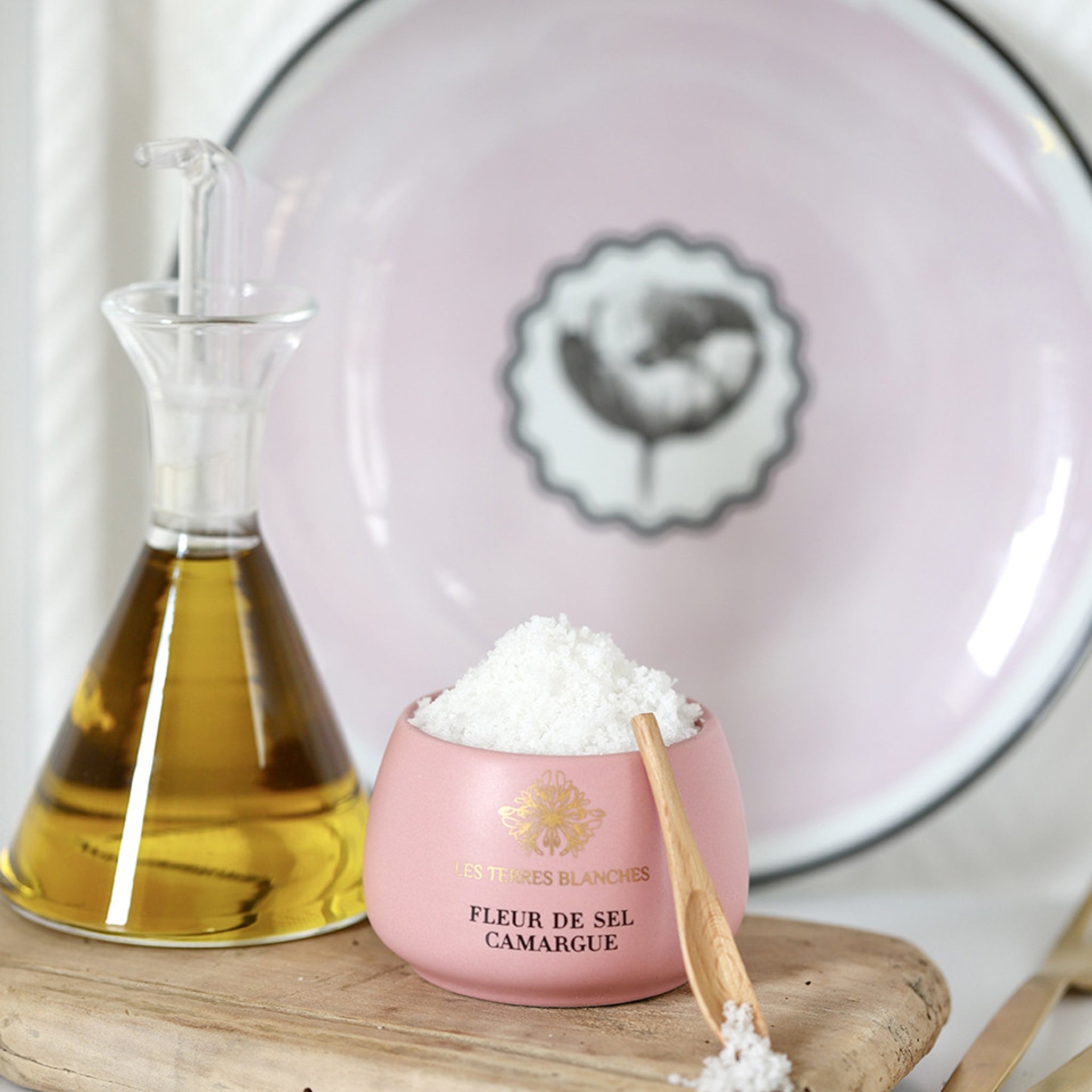 Fleur de Sel Camargue Céramique Rose de Les Terres Blanches
