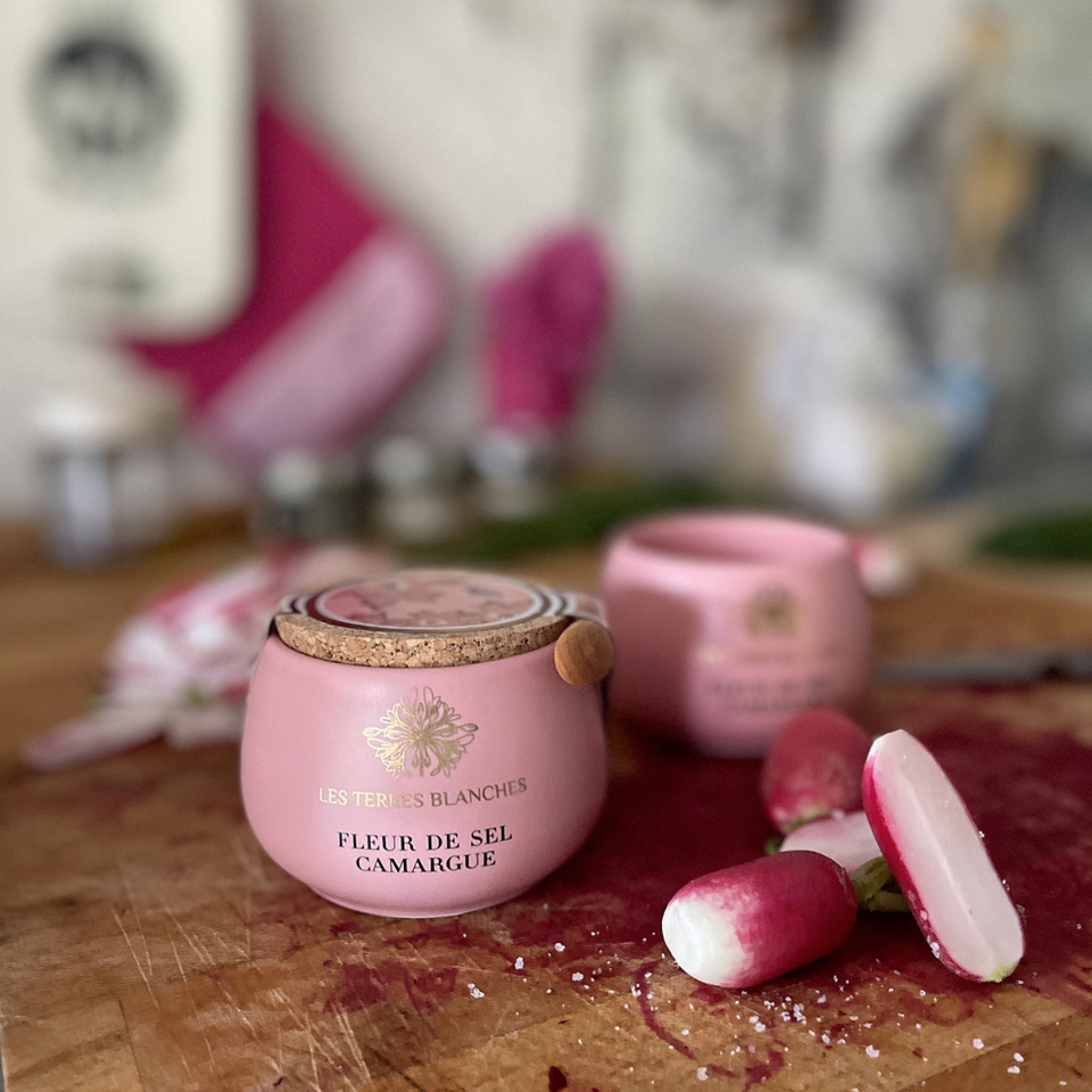Fleur de Sel Camargue Céramique Rose de Les Terres Blanches