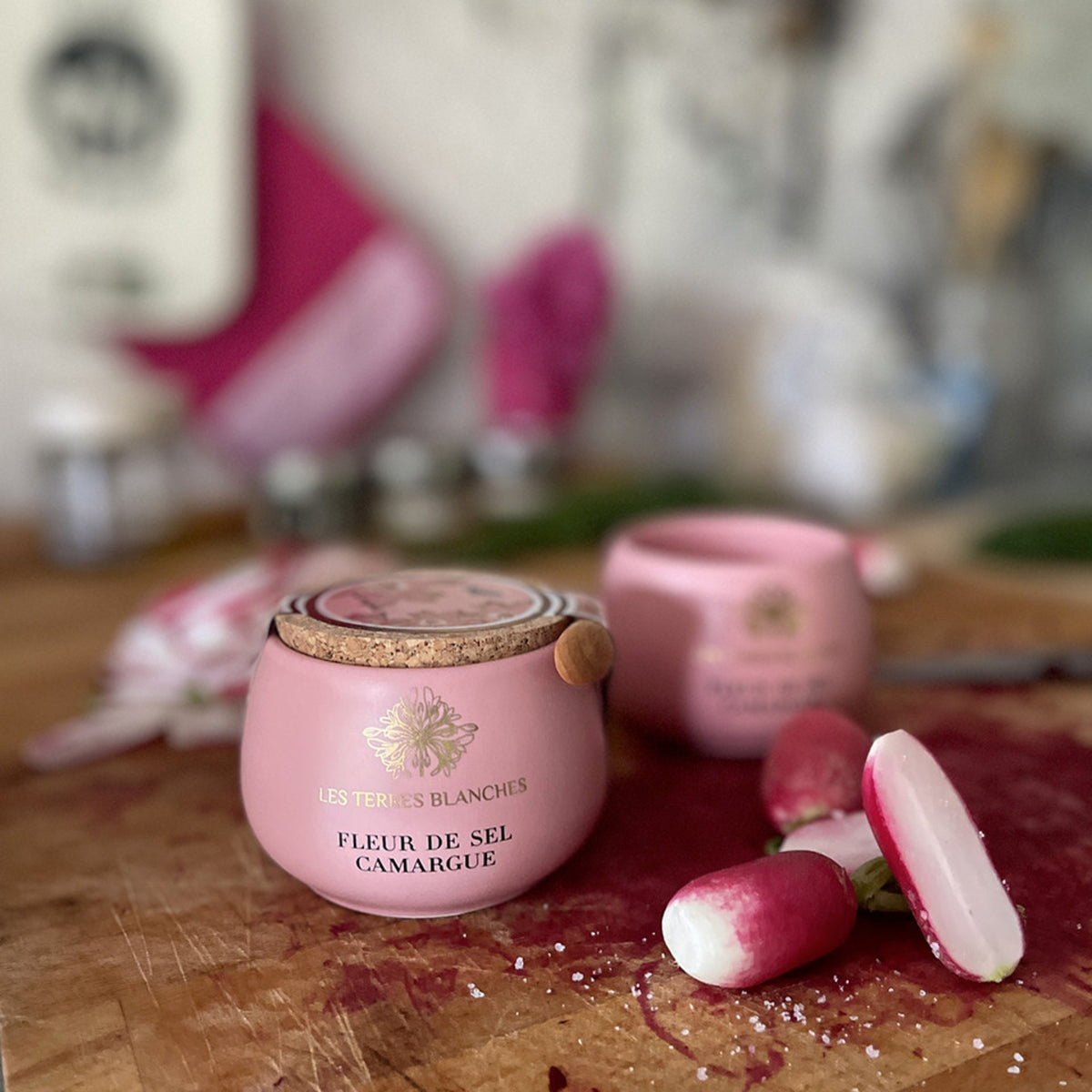 Fleur de Sel Camargue Céramique Rose de Les Terres Blanches