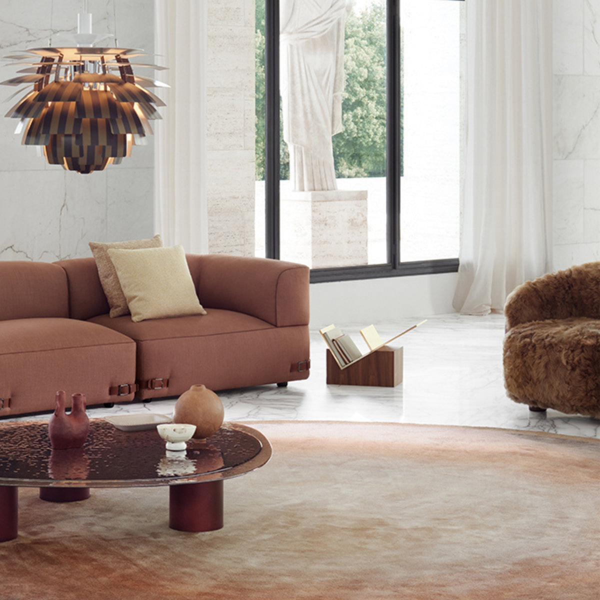 Porte-revues Flipped F de Fendi Casa
