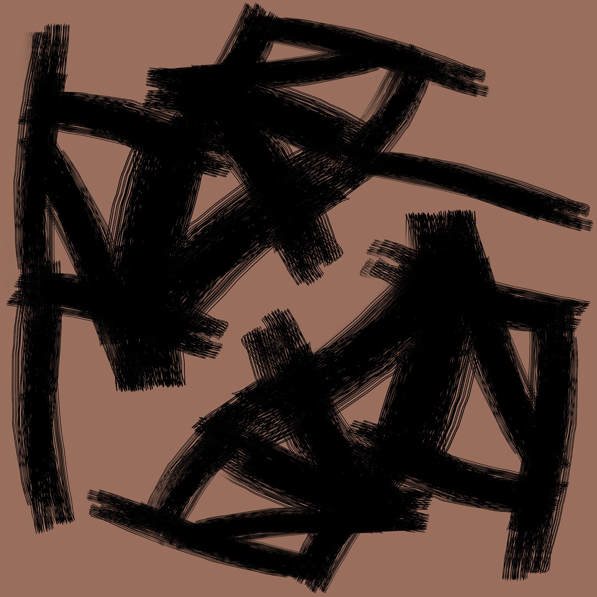 Papier peint Fusain brulé-noir de Nomad Design