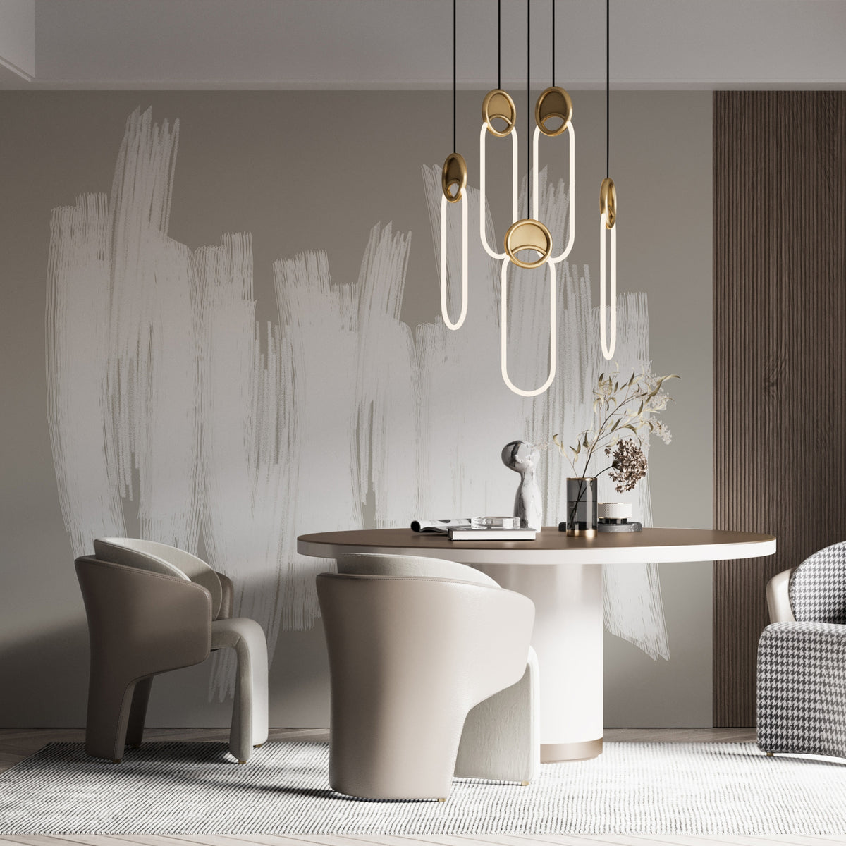 Papier peint Fusain greige de Nomad Design