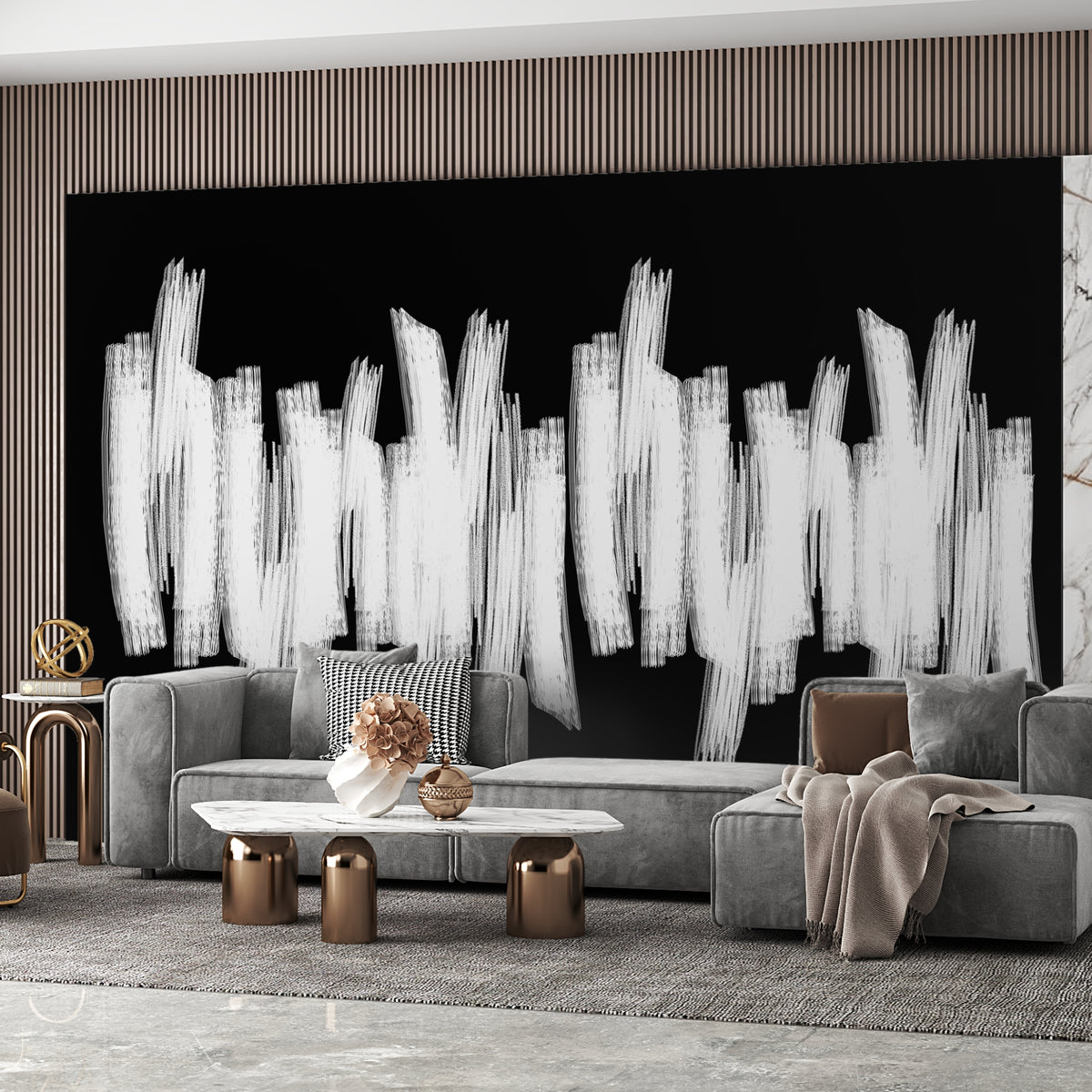 Papier peint Fusain noir de Nomad Design