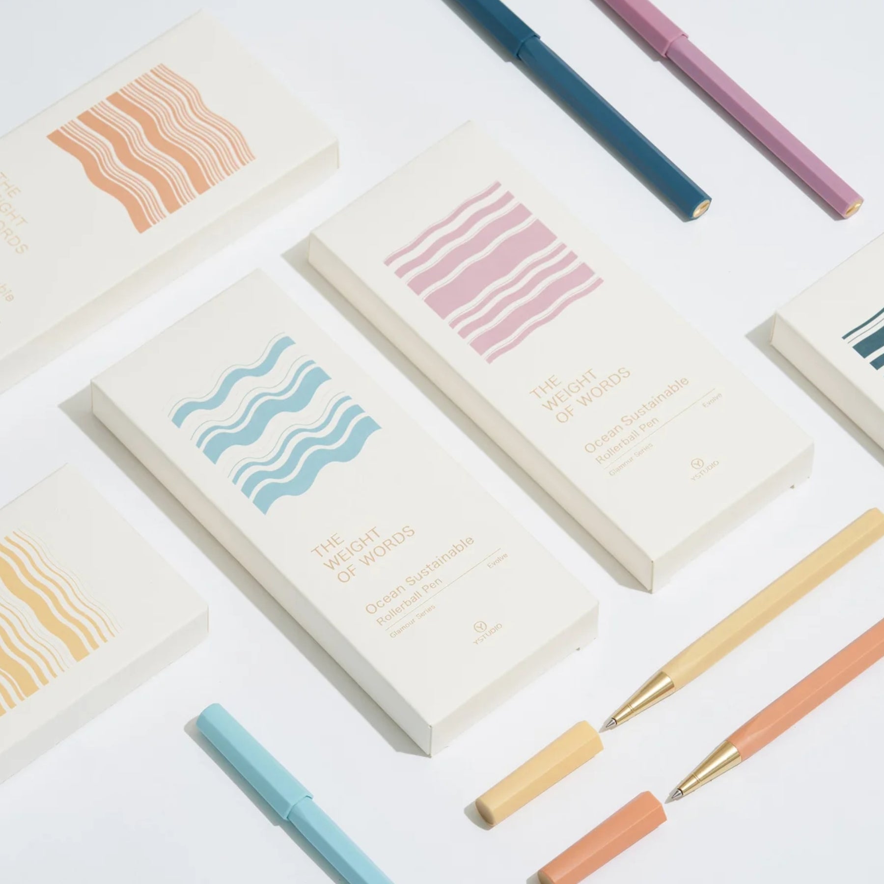 Stylo roller Glamour Evolve – Océan durable – Indigo marin de YStudio